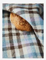 Haps Nordic - Linen Kitchen towel - lägsta priserna - unique check, ocean - 1