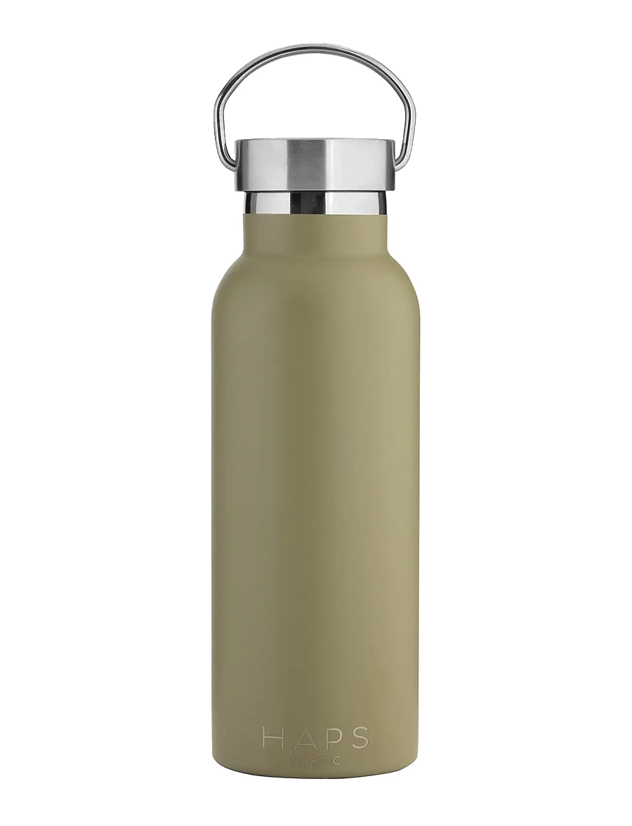 Haps Nordic - Thermo bottle 500 ml. - thermosflaschen - olive - 0