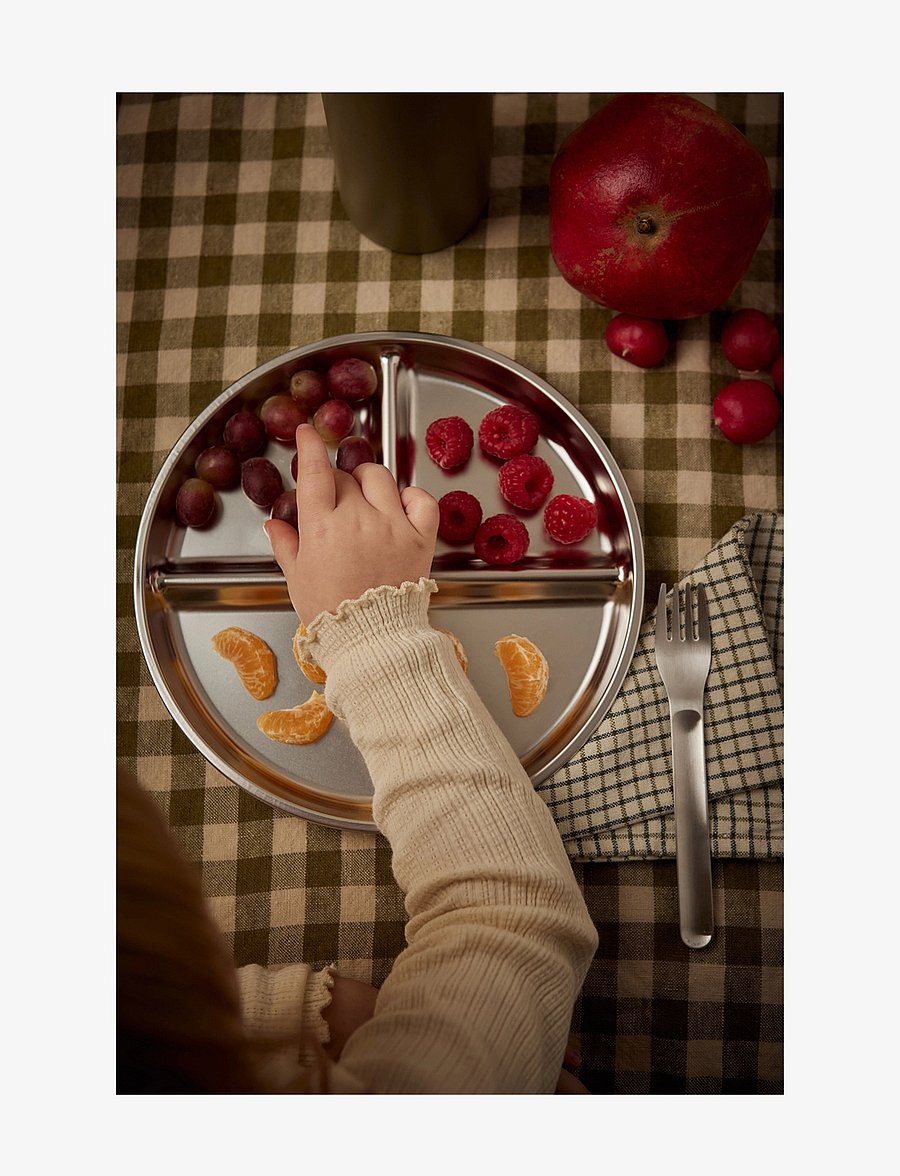 Haps Nordic - KIDS PLATE 3 SECTIONS - steel - 1