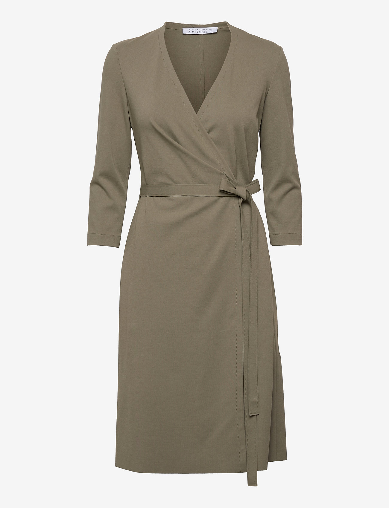 Harris Wharf London - Women wrap dress - susiaučiamosios suknelės - rosemary - 0