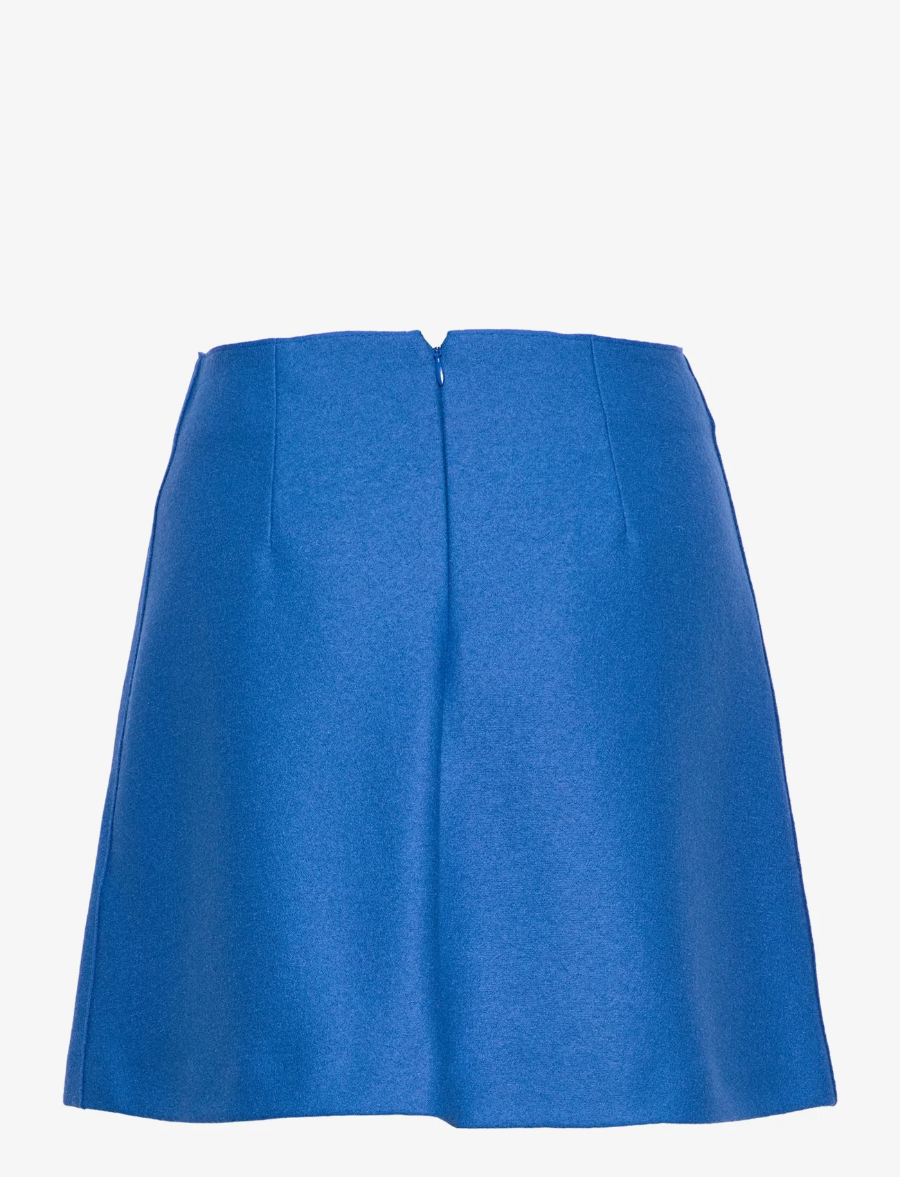 Harris Wharf London - Women mini skirt light pressed wool - trumpi sijonai - cobalt blue - 1
