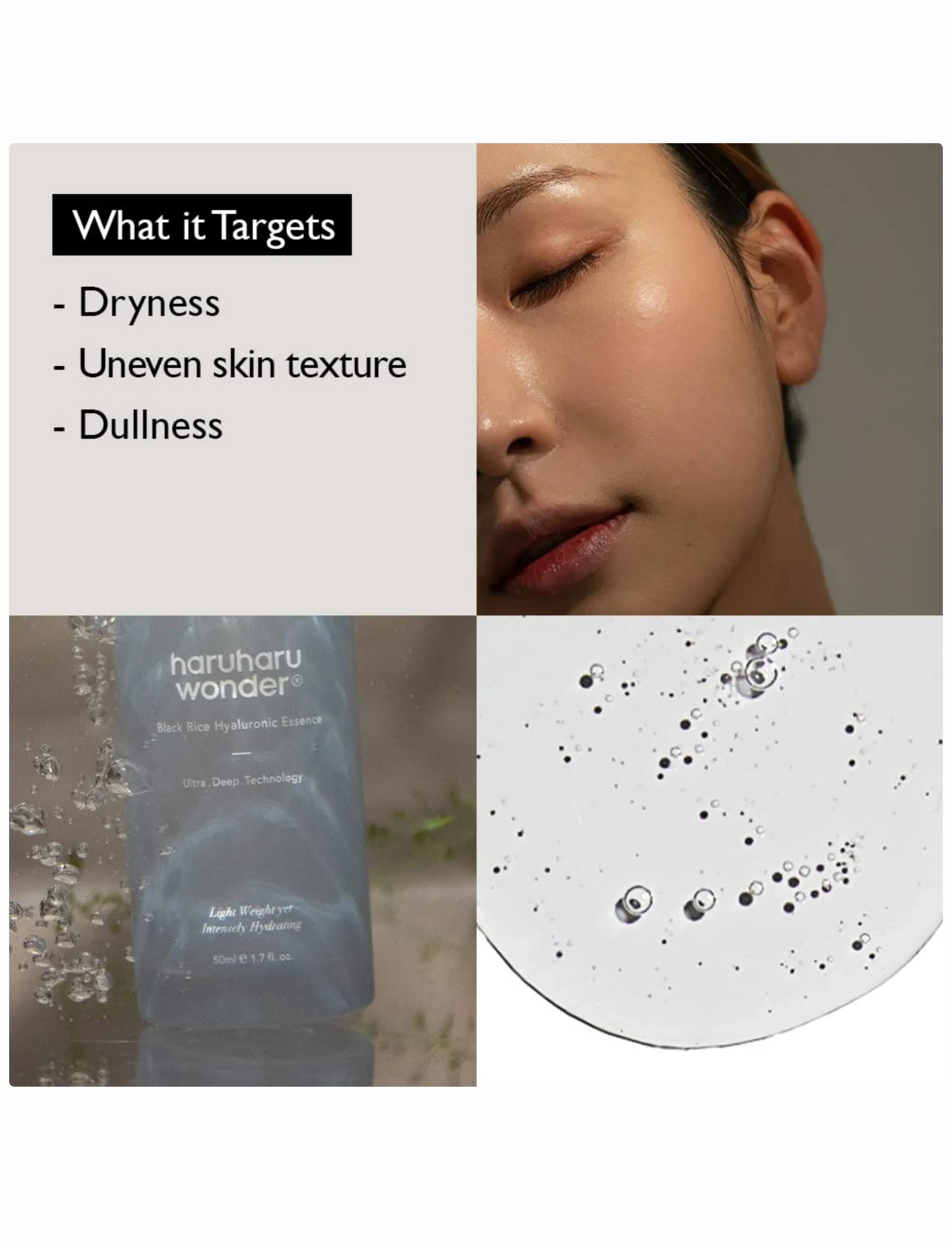 Haruharu Wonder - Black Rice Hyaluronic Essence - essence - clear - 3