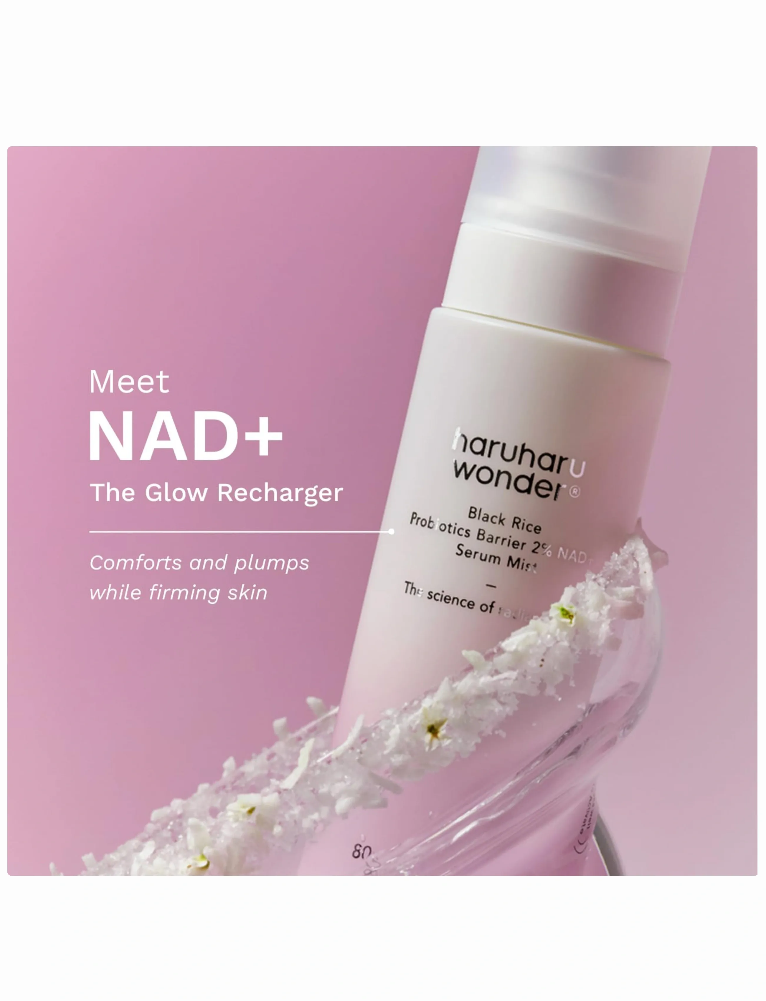 Haruharu Wonder - Black Rice Probiotics Barrier 2% NAD+ Serum Mist - ansigtsmist - clear - 3