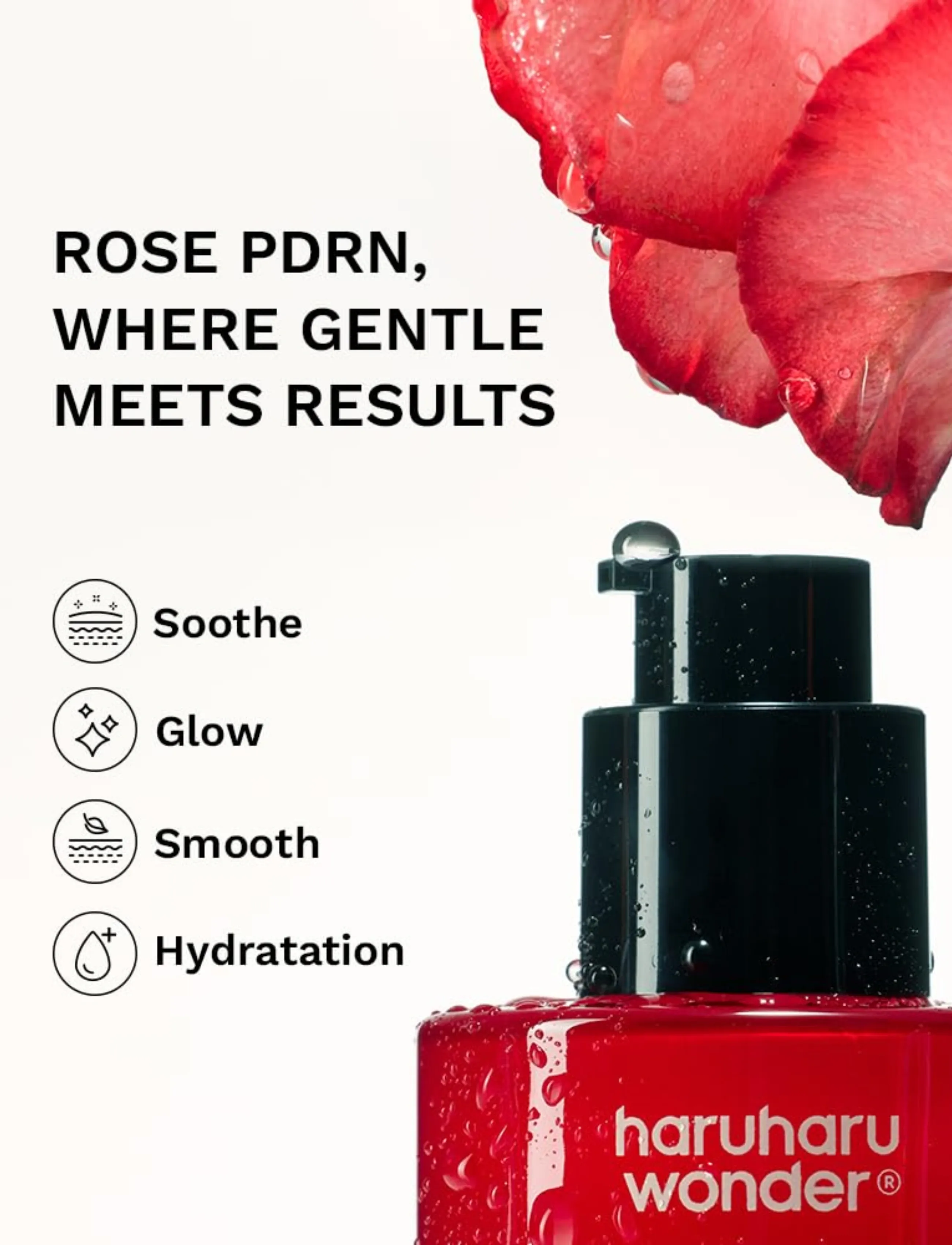 Haruharu Wonder - Rose PDRN Soothing Serum - serum - clear - 3