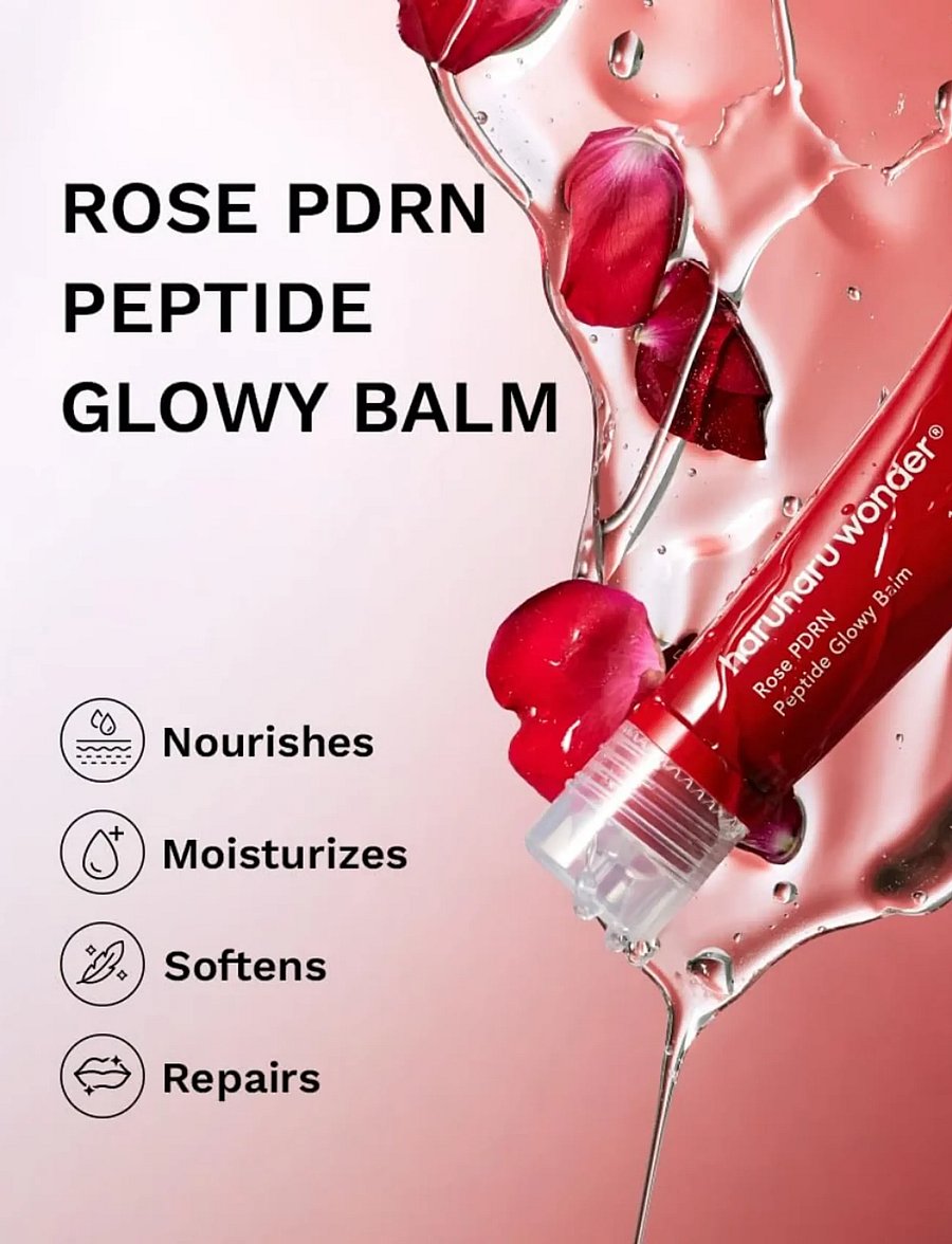 Haruharu Wonder - Rose PDRN Peptide Glowy Balm - læbepomade - clear - 4
