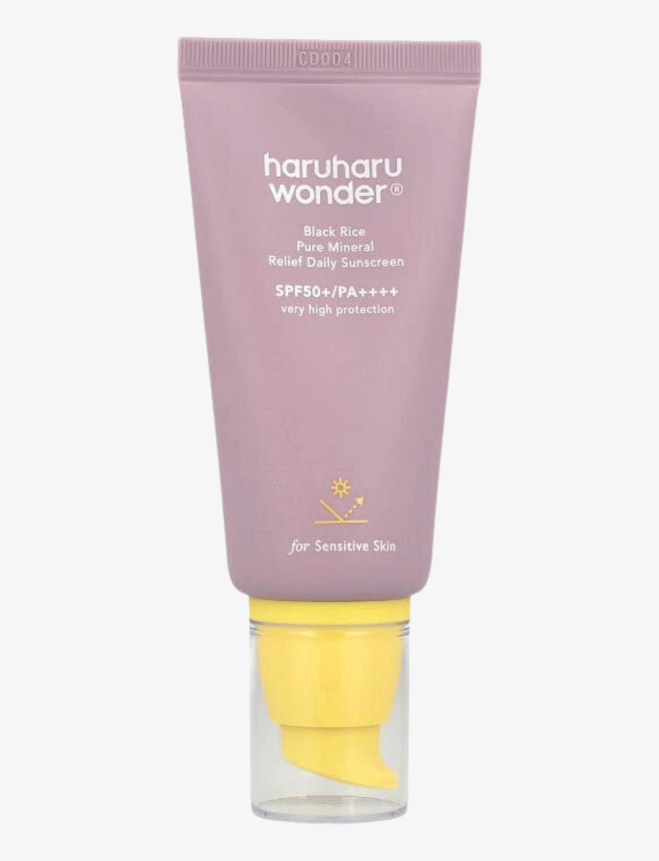 Haruharu Wonder Black Rice Pure Mineral Relief Daily Sunscreen Spf50+ Pa++++, Body, Nude, Str: 50 ML