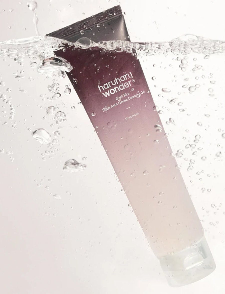 Haruharu Wonder - Black Rice Triple AHA Gentle Cleansing Gel Unscented - rengöringsgel - clear - 4