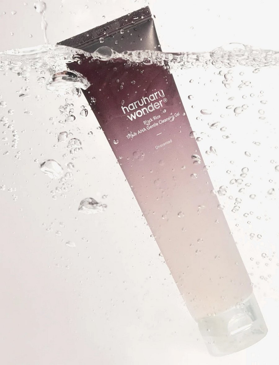 Haruharu Wonder - Black Rice Triple AHA Gentle Cleansing Gel Unscented - rengöringsgel - clear - 3