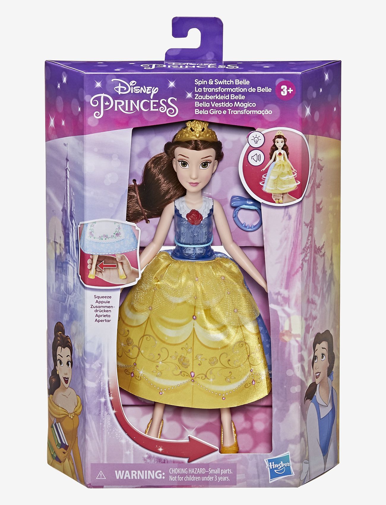 Disney Princess - Disney Princess Spin and Switch Belle - elokuvat ja tarinahahmot - multi-color - 1