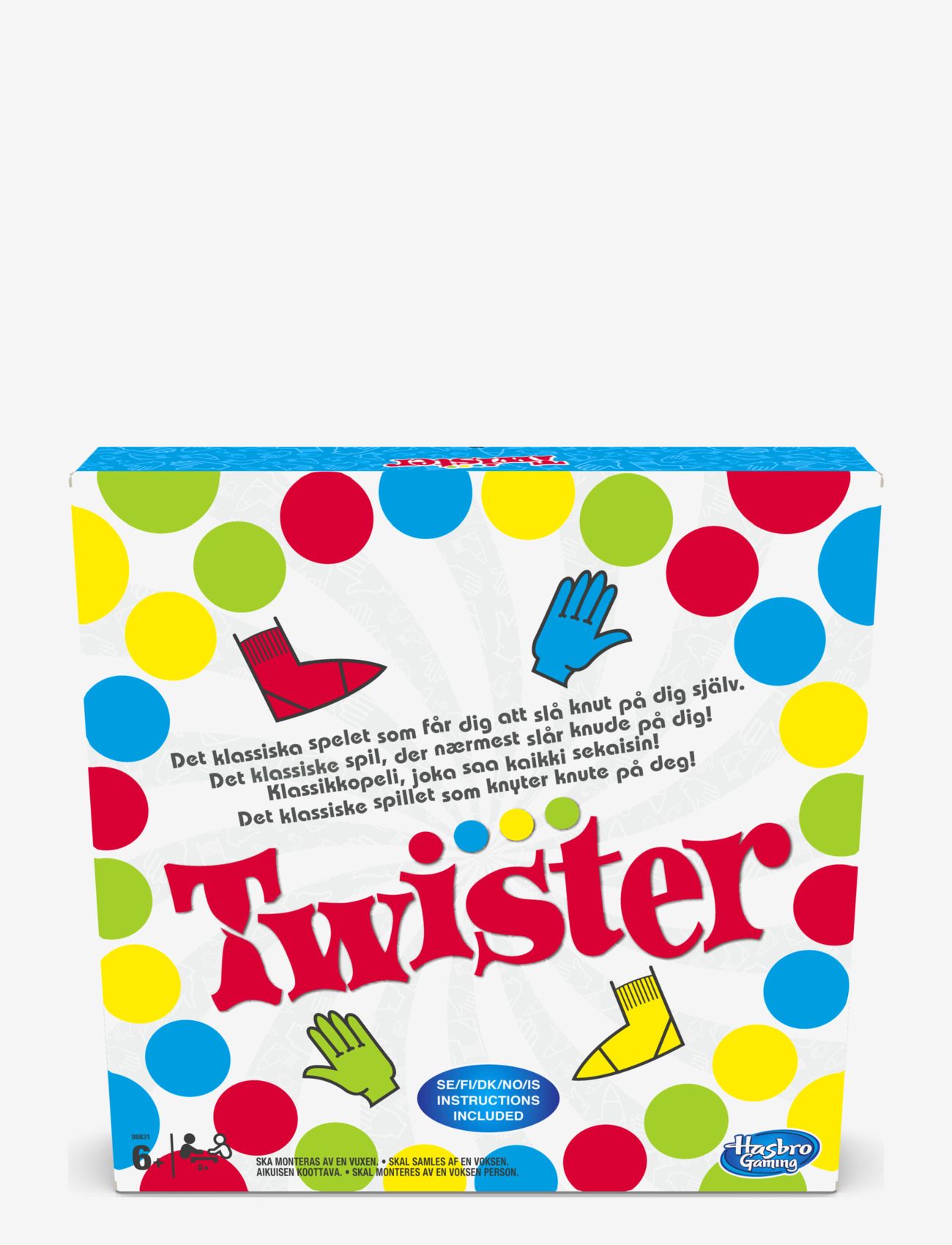Hasbro Gaming - Twister Twister game - aktivitetsspill - multi coloured - 0