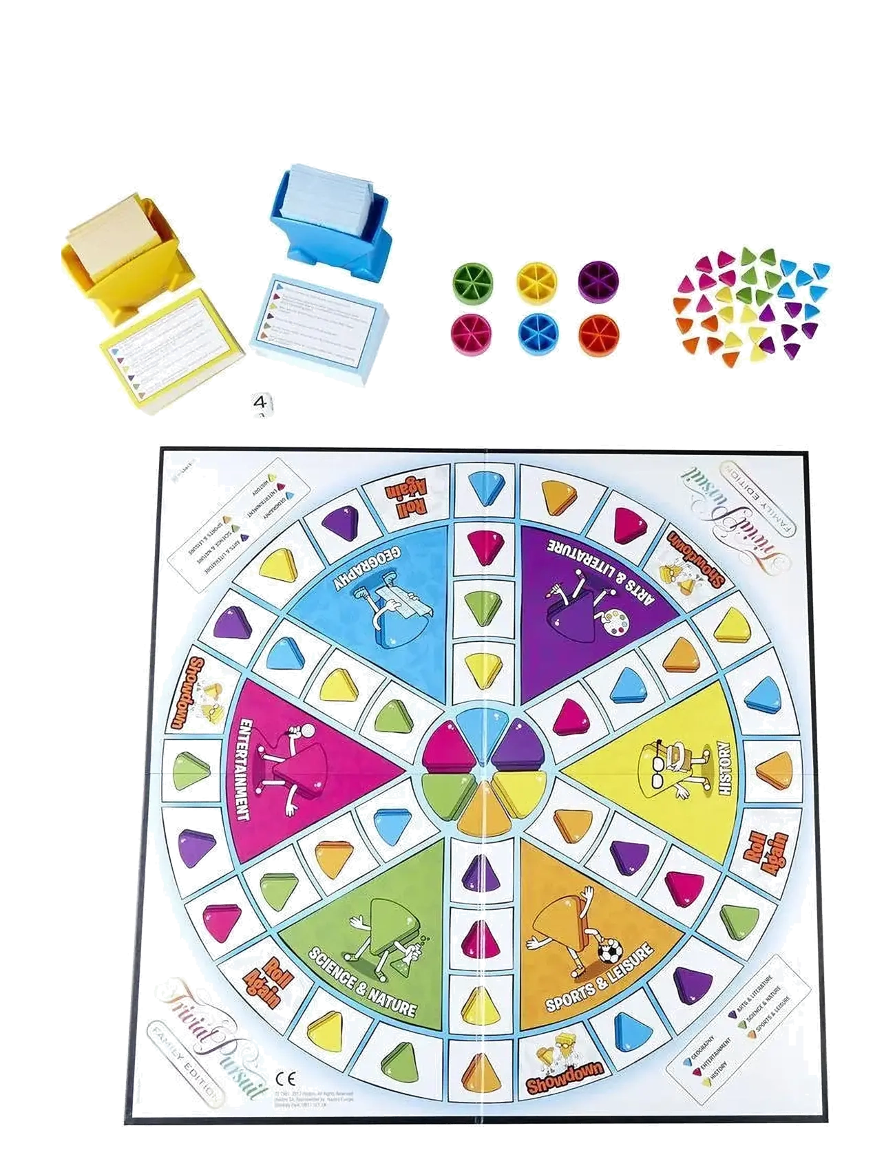 Hasbro Gaming - Trivial Pursuit Family Edition Board game Trivia - aktive spil - multi coloured - 3