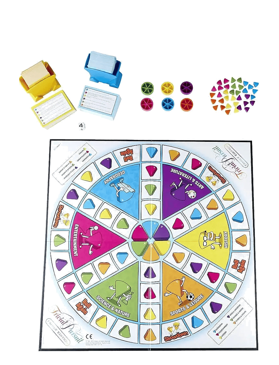 Hasbro Gaming - Trivial Pursuit Family Edition Board game Trivia - aktive spil - multi coloured - 3