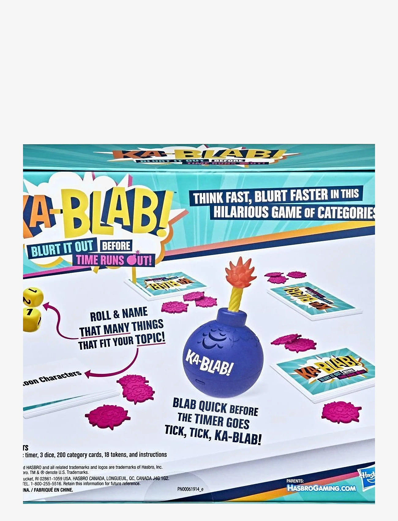 Hasbro Gaming - Ka-Blab! Party card game - aktive spil - multi-color - 2