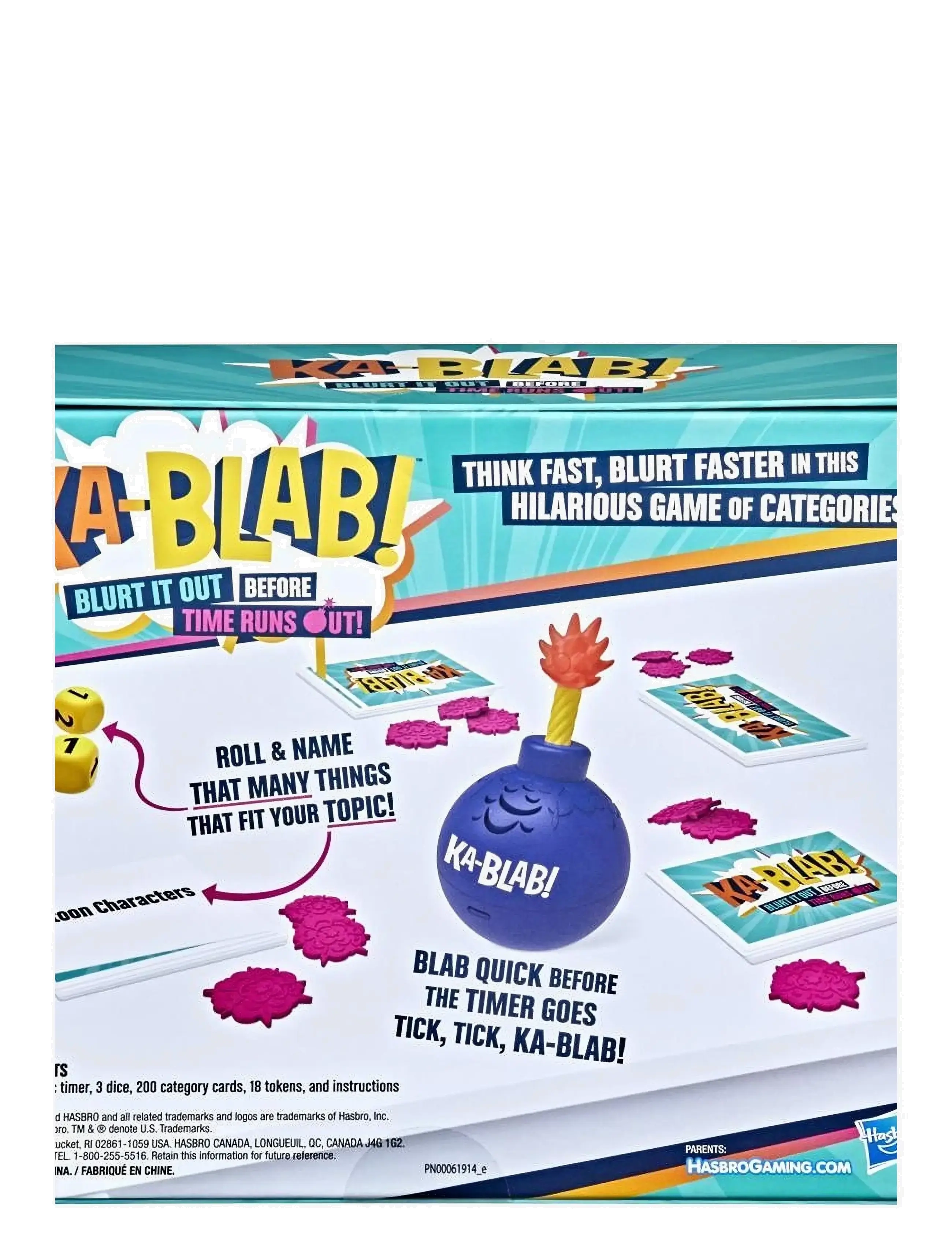 Hasbro Gaming - Ka-Blab! Party card game - aktiva spel - multi-color - 2