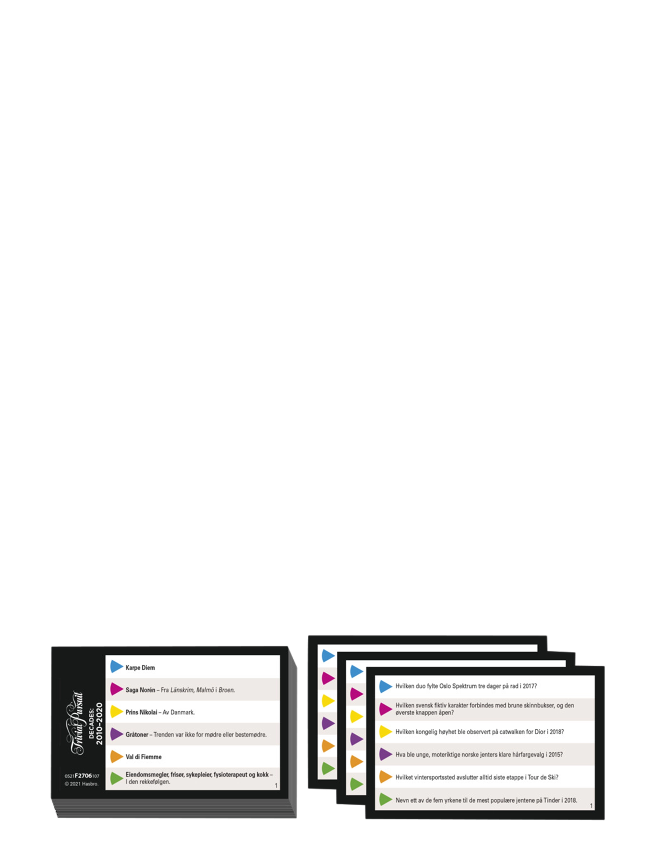 Hasbro Gaming - Trivial Pursuit Decades 2010 to 2020 Board game Trivia - brettspill - multi coloured - 2