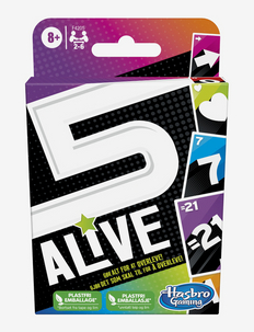 5 Alive Card Game, Kids Game, Fun Family Game for Ages 8 and Up, Card Game for 2 to 6 Players, Hasbro Gaming