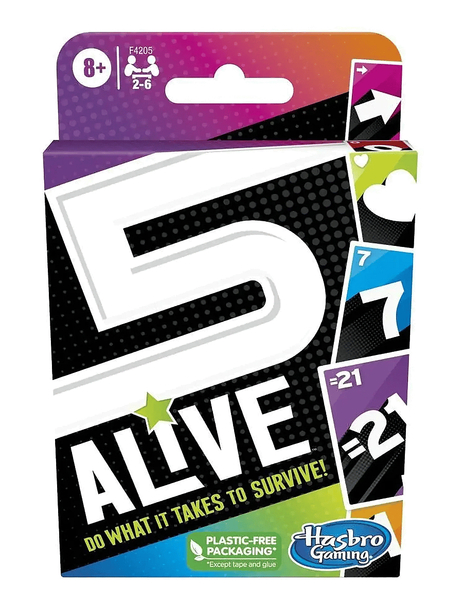 Hasbro Gaming - 5 Alive-kortspel - card games - multi coloured - 0