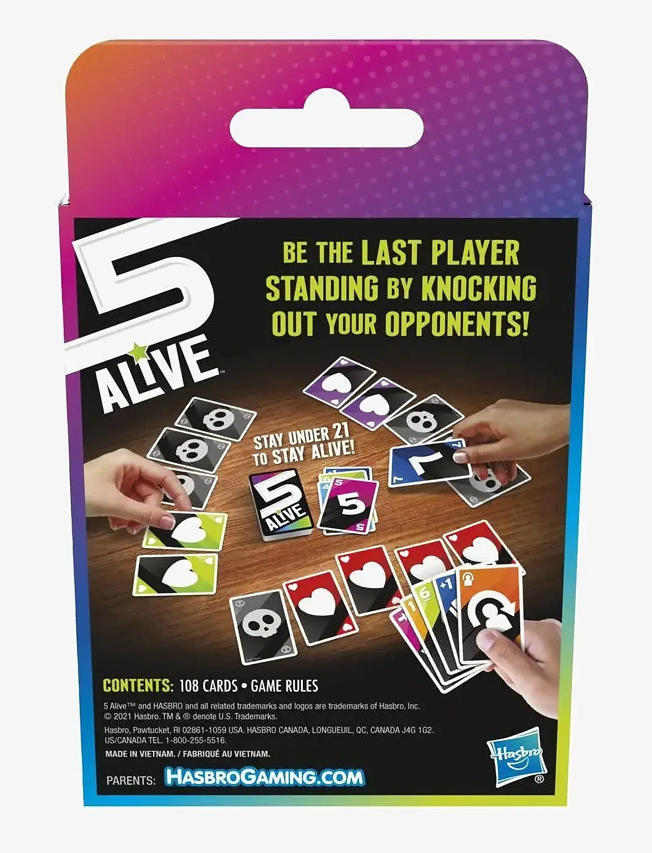 Hasbro Gaming - 5 Alive-kortspel - multi coloured - 2
