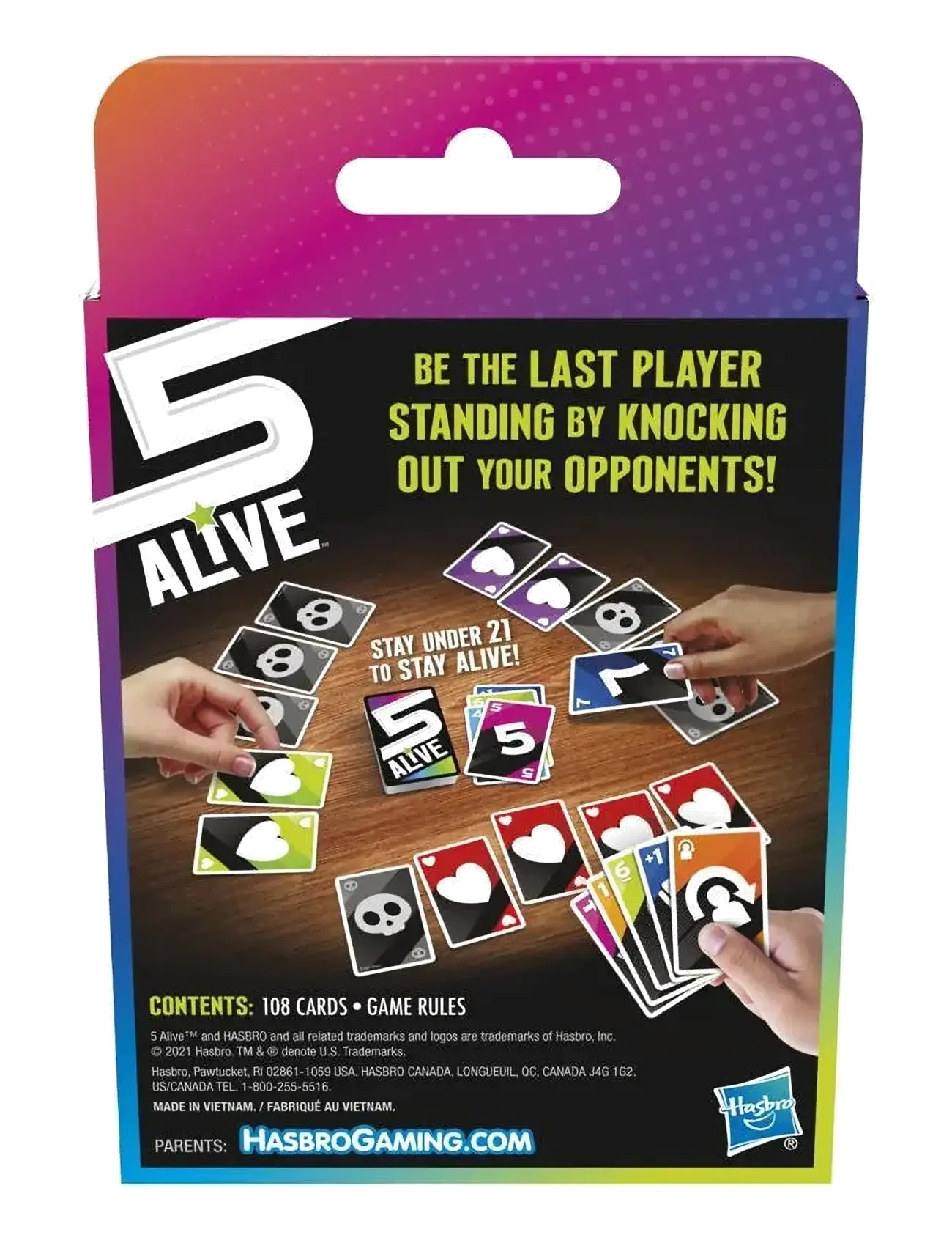 Hasbro Gaming - 5 Alive-kortspel - multi coloured - 2