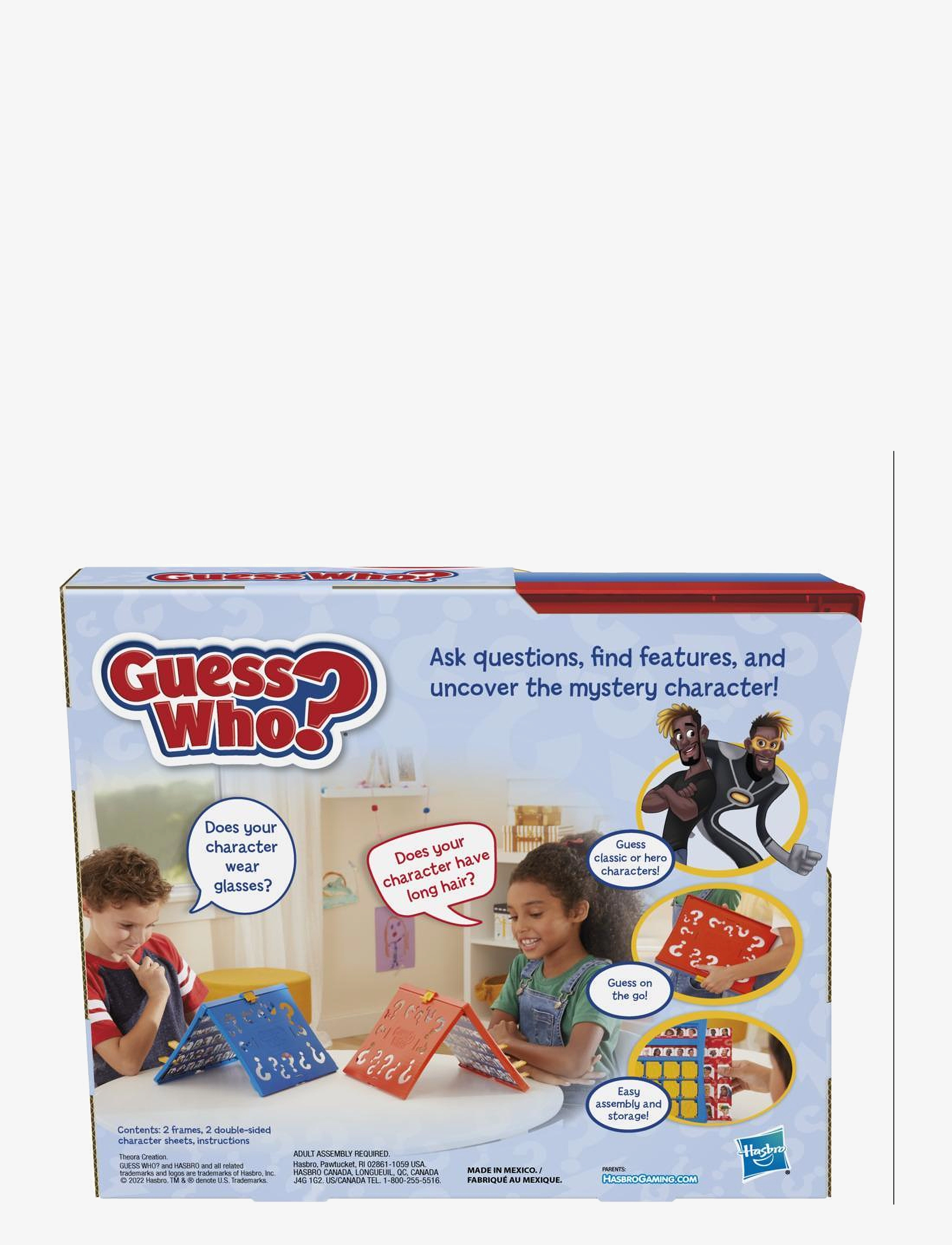 Hasbro Gaming - Guess Who? Original Guessing Game, Board Game for Kids Ages 6 and Up For 2 Players - board games - multi coloured - 2