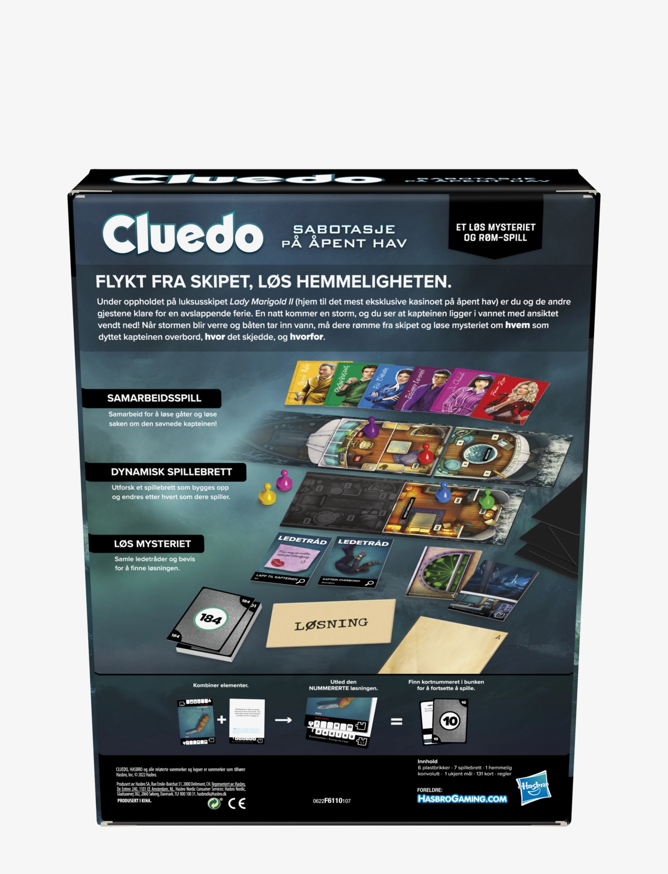 Hasbro Gaming - Cluedo Clue Sabotage on the High Seas, An Escape & Solve Mystery Game, Board Game for Ages 10+ - brettspill - multi coloured - 3