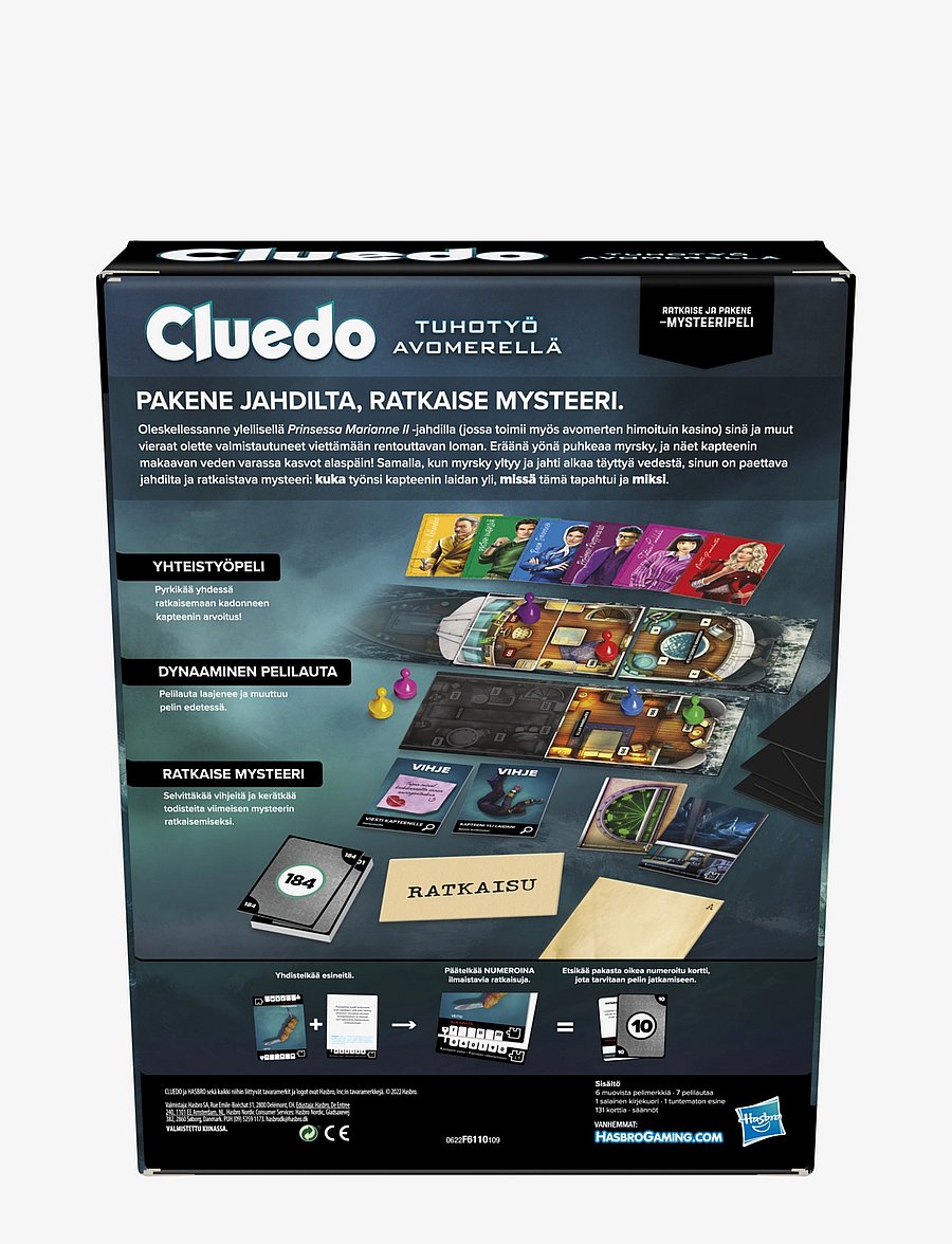 Hasbro Gaming - Clue Sabotage on the High Seas 60 min Board game Detective - board games - multi coloured - 2