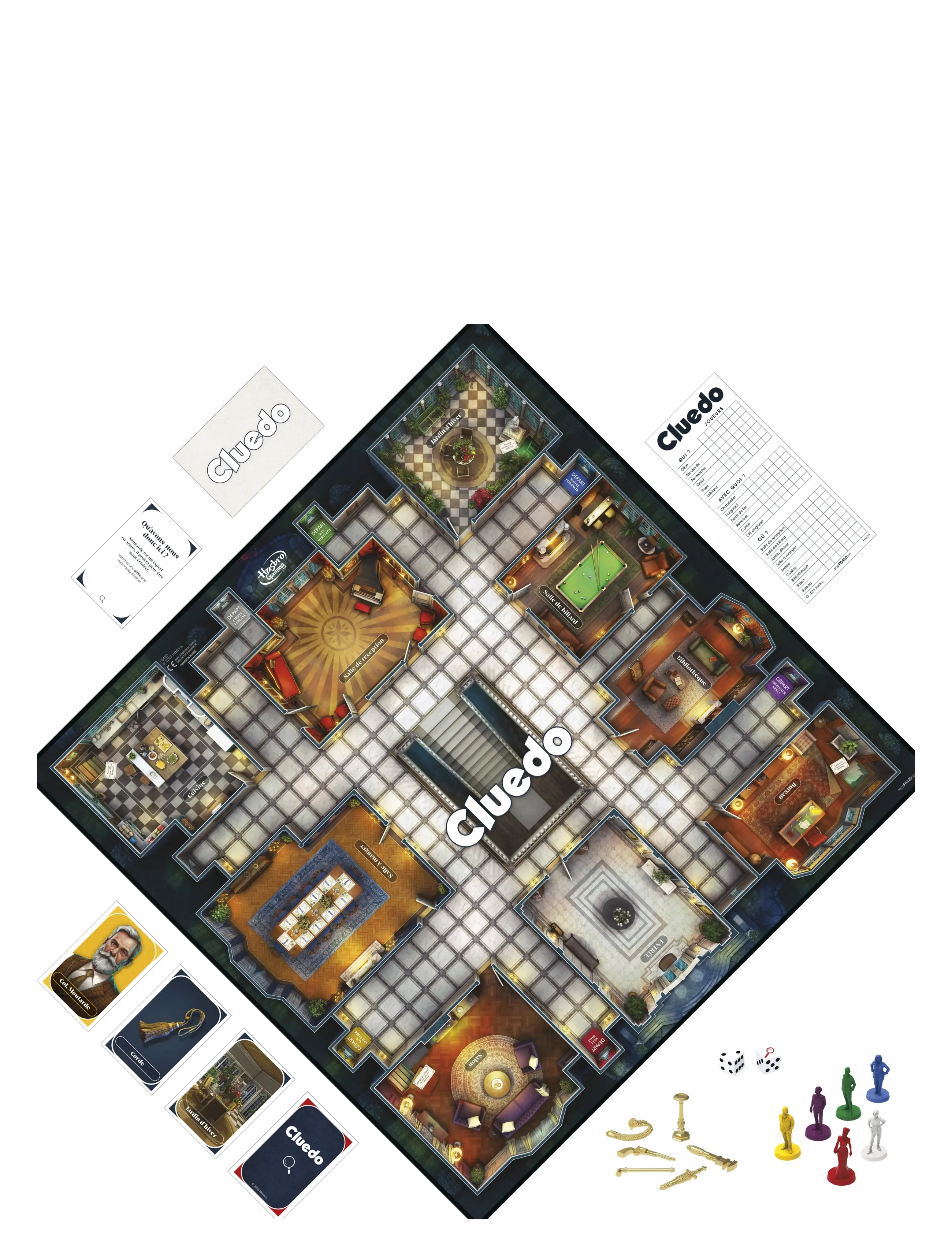 Hasbro Gaming - Cluedo 45 min Board game Detective - brætspil - multi coloured - 3