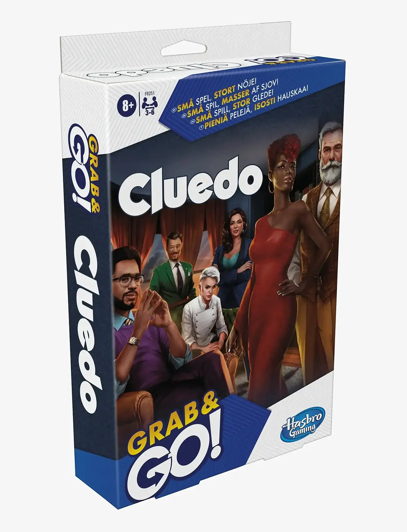 Hasbro Gaming - Grab and Go Cluedo - brætspil - multicolor - 0