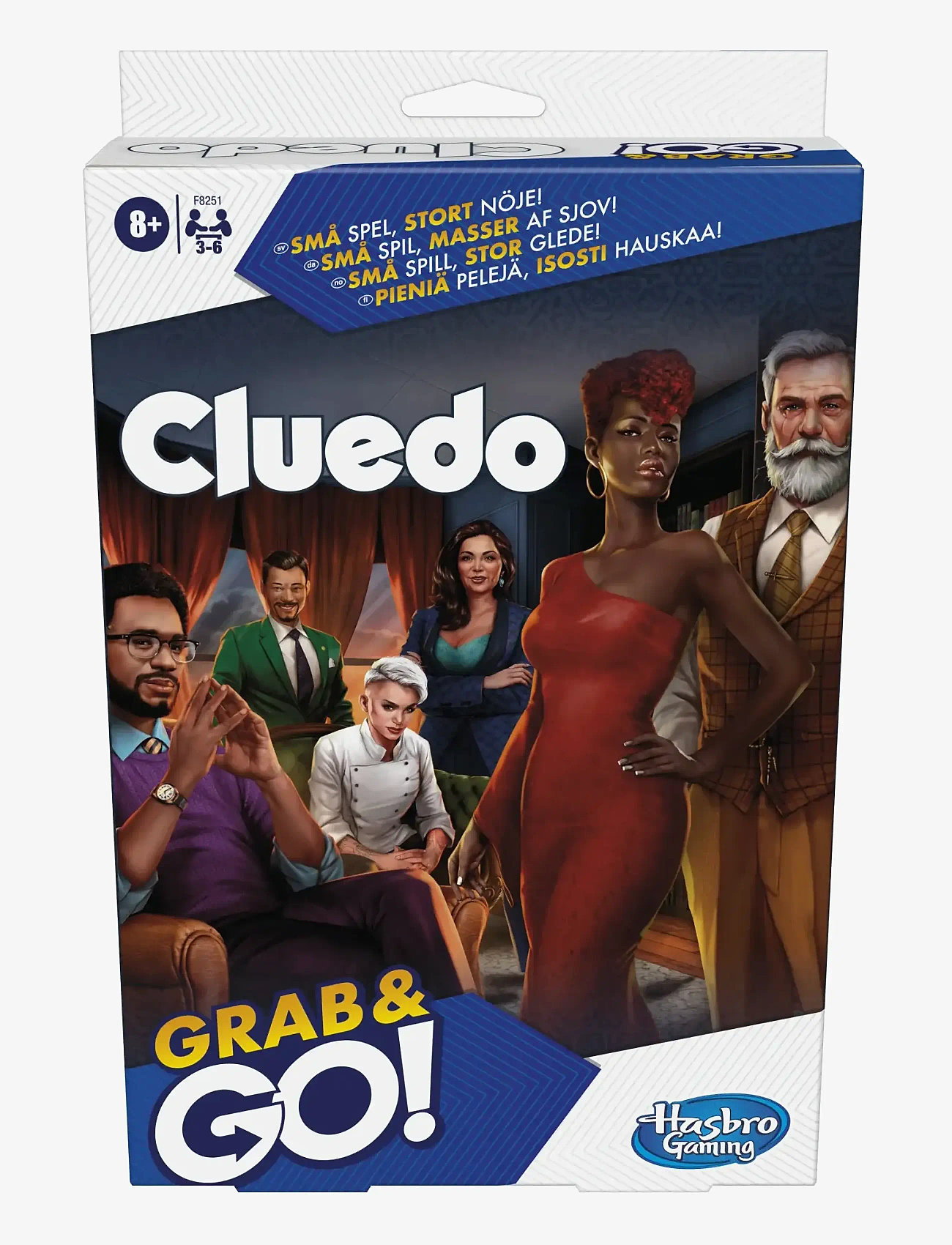 Hasbro Gaming - Grab and Go Cluedo - brætspil - multicolor - 2