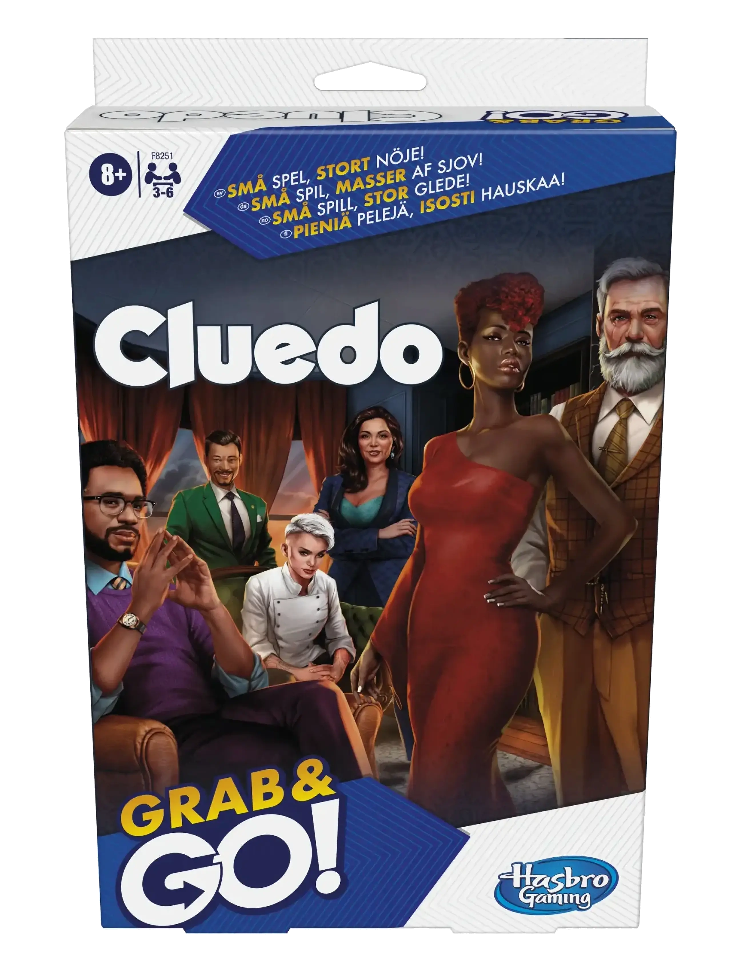 Hasbro Gaming - Grab and Go Cluedo - brætspil - multicolor - 2