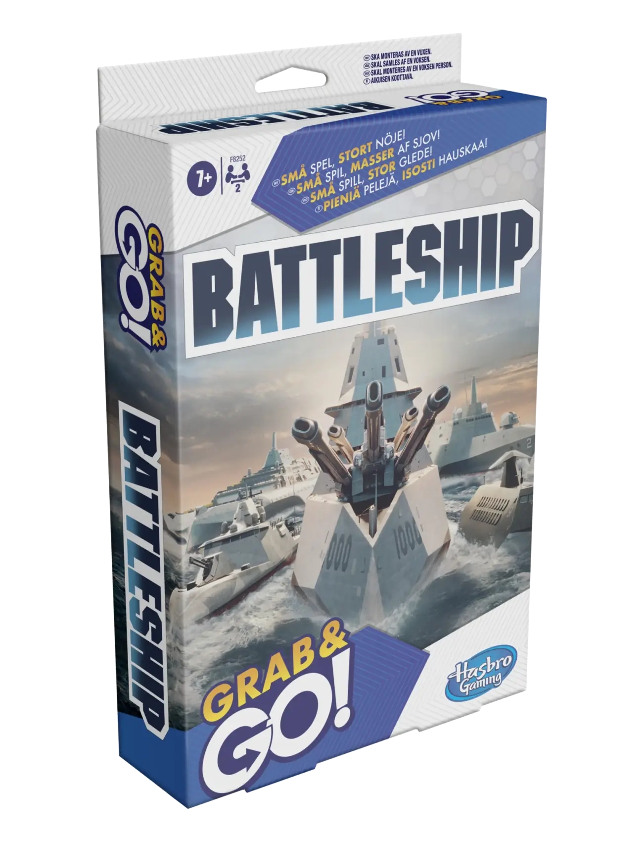 Hasbro Gaming Grab And Go Battleship, One Size, Multi/patterned, Legesæt Og Actionfigurer > Legesæt, Børn