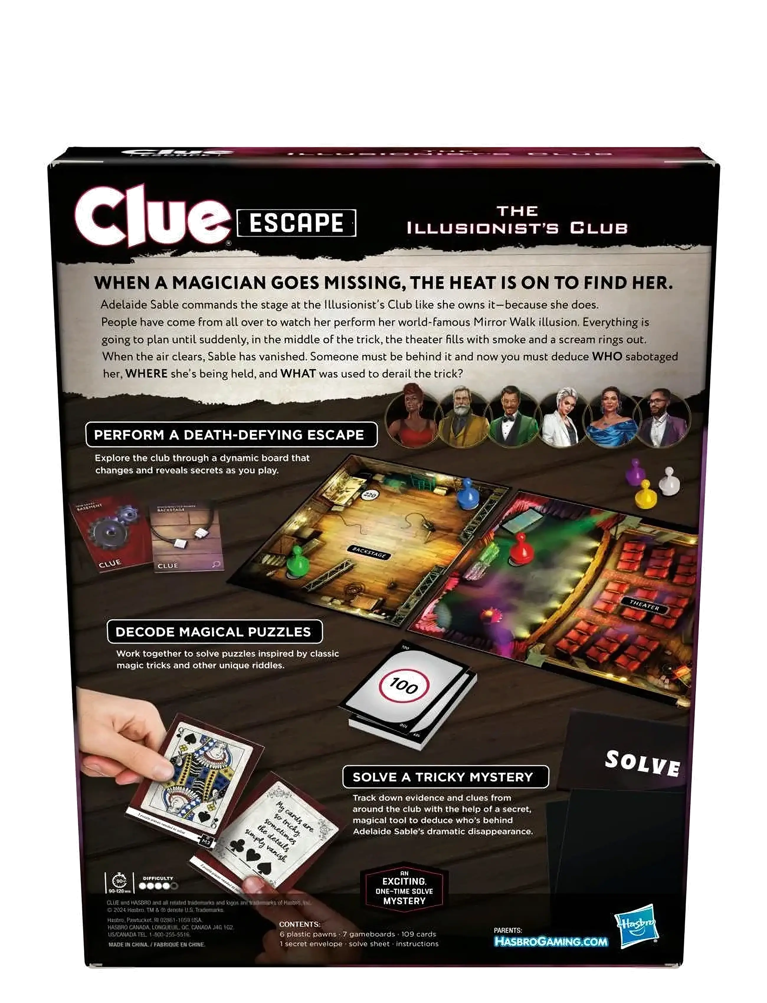Hasbro Gaming - Cluedo Escape: The Illusionist’s Club - lautapelit - multicolor - 3