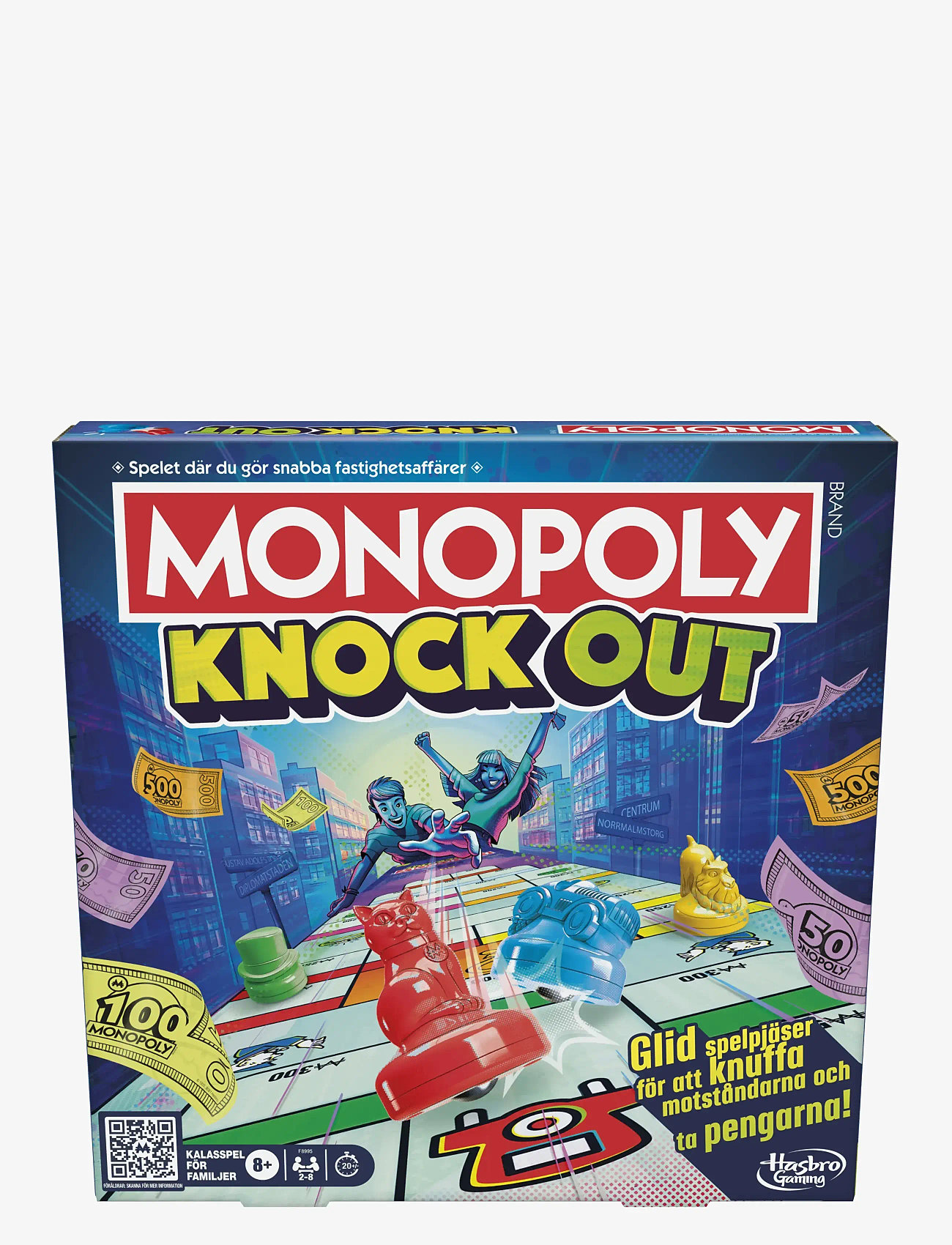 Hasbro Gaming - Monopoly Knockout Family Party Game, Quick-Playing Board Games for Ages 8+, 2-8 Players, 20 Mins. - brettspill - multicolor - 0