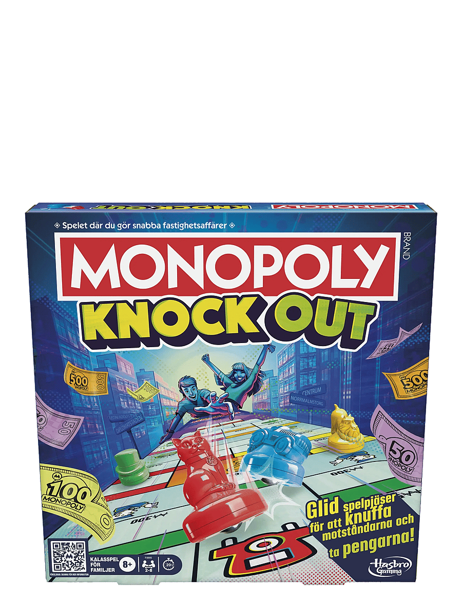 Hasbro Gaming - Monopoly Knockout Family Party Game, Quick-Playing Board Games for Ages 8+, 2-8 Players, 20 Mins. - brädspel - multicolor - 1