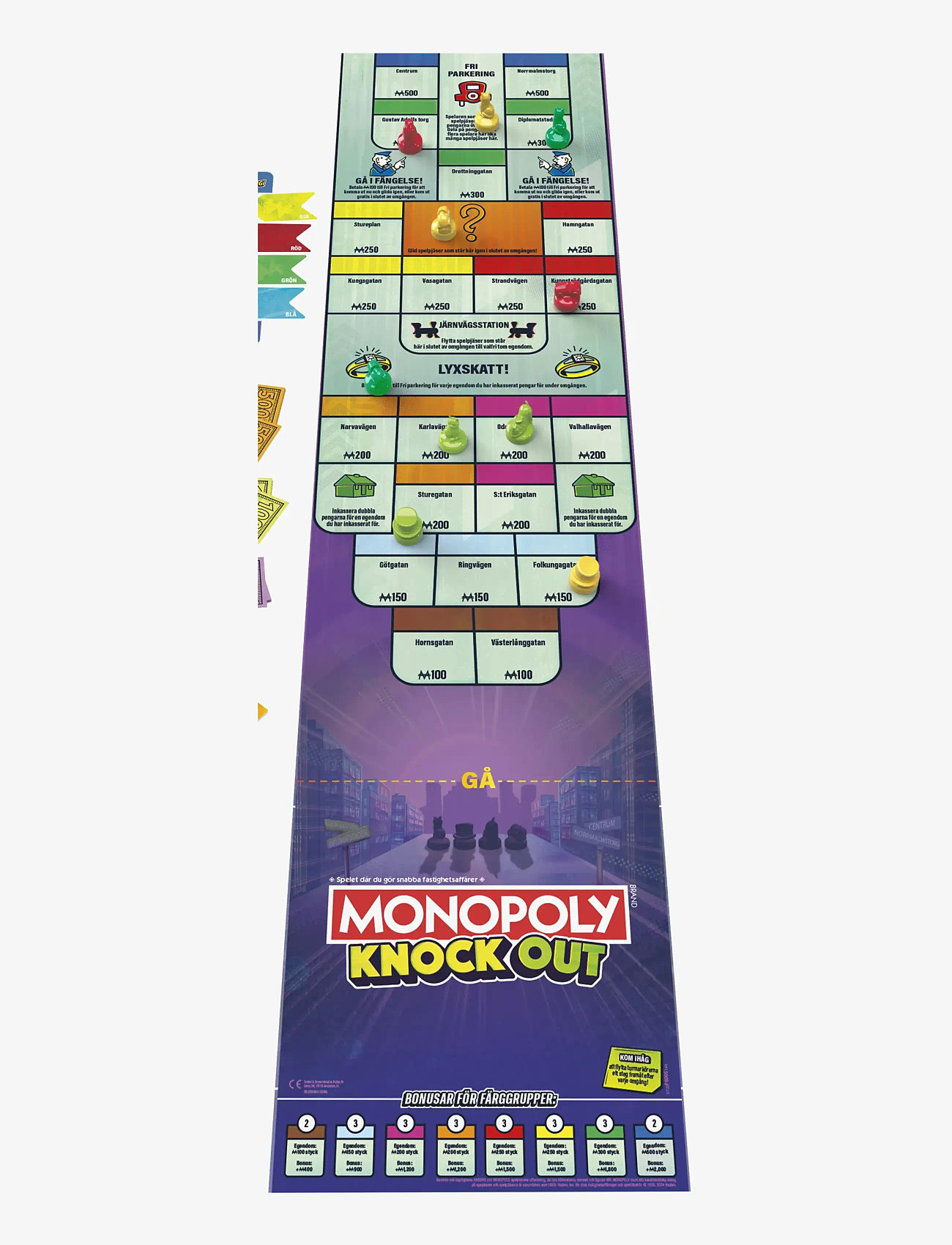 Hasbro Gaming - Monopoly Knockout Family Party Game, Quick-Playing Board Games for Ages 8+, 2-8 Players, 20 Mins. - brettspill - multicolor - 1