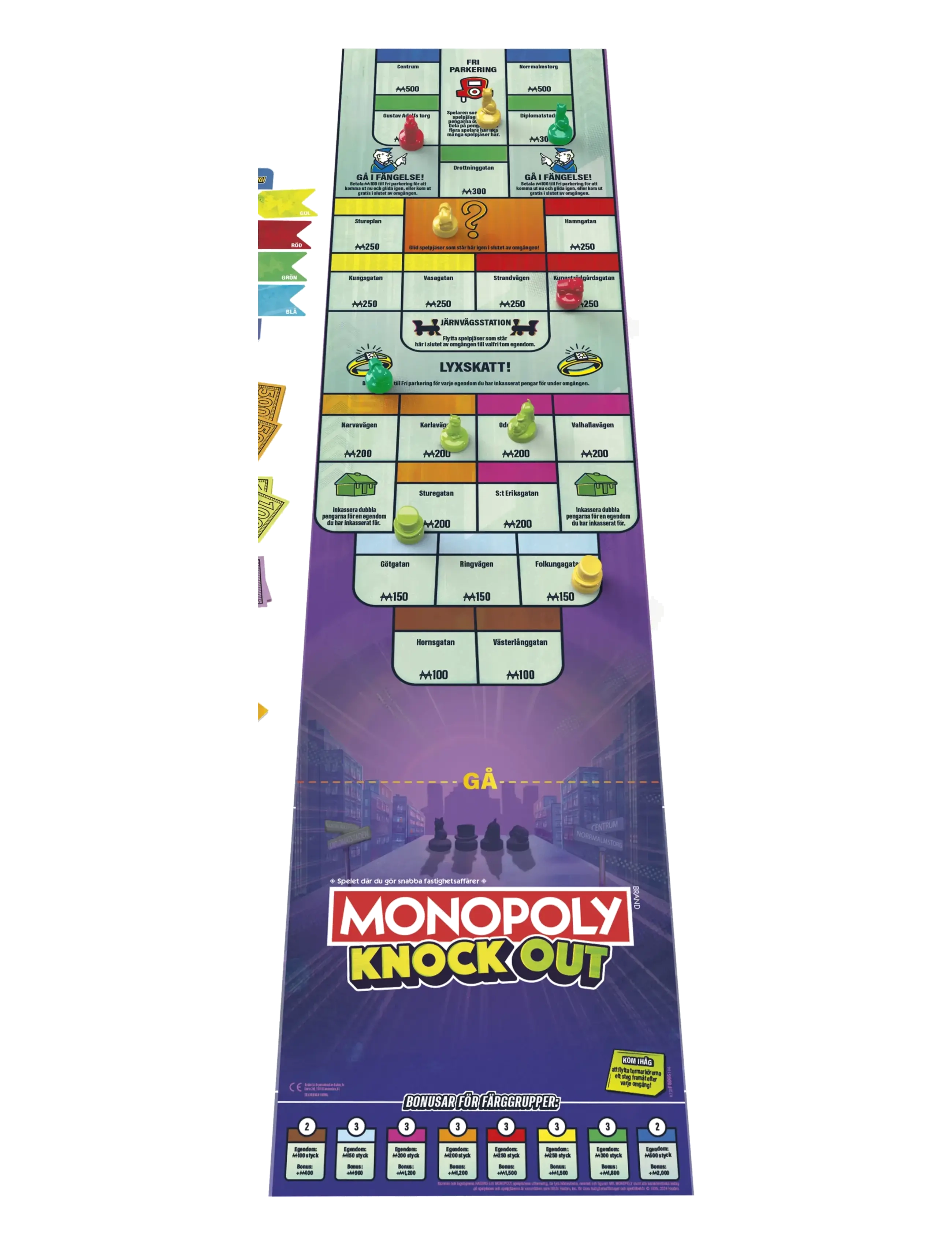 Hasbro Gaming - Monopoly Knockout Family Party Game, Quick-Playing Board Games for Ages 8+, 2-8 Players, 20 Mins. - lautapelit - multicolor - 1