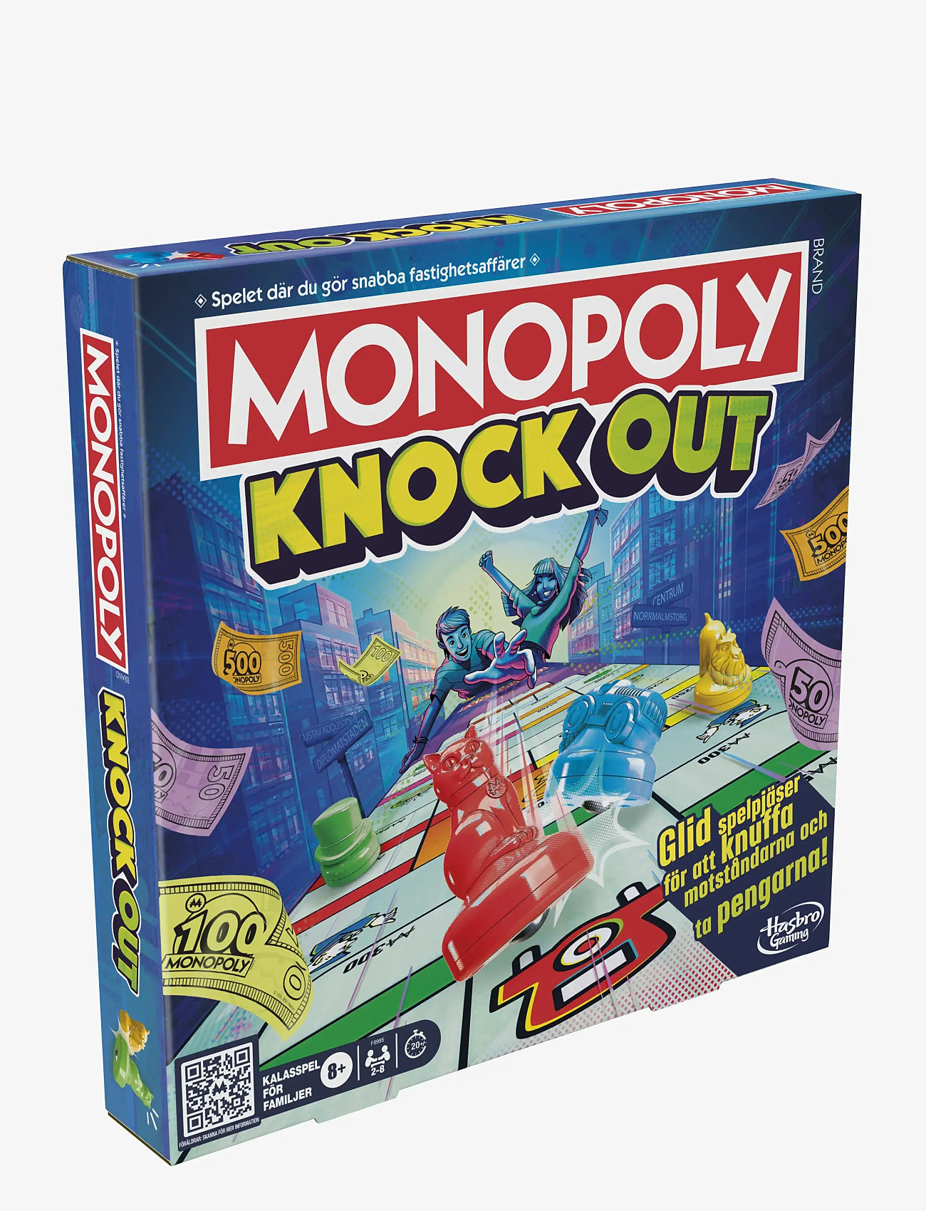 Hasbro Gaming - Monopoly Knockout Family Party Game, Quick-Playing Board Games for Ages 8+, 2-8 Players, 20 Mins. - brettspill - multicolor - 2