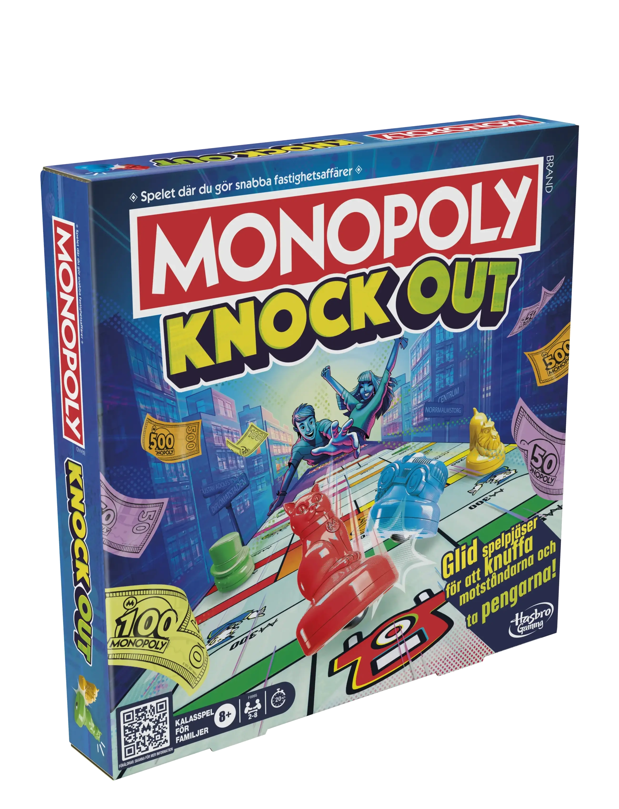 Hasbro Gaming - Monopoly Knockout Family Party Game, Quick-Playing Board Games for Ages 8+, 2-8 Players, 20 Mins. - lautapelit - multicolor - 2