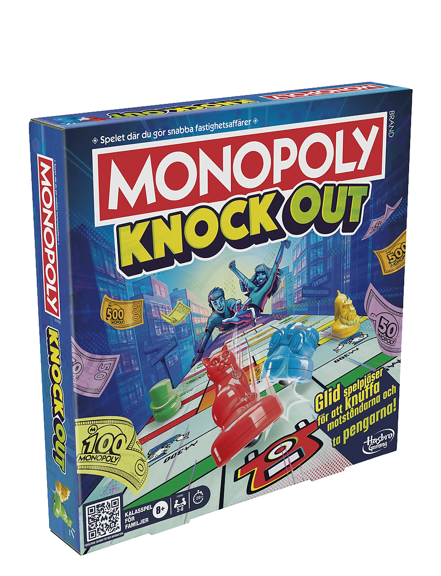 Hasbro Gaming - Monopoly Knockout Family Party Game, Quick-Playing Board Games for Ages 8+, 2-8 Players, 20 Mins. - brädspel - multicolor - 3