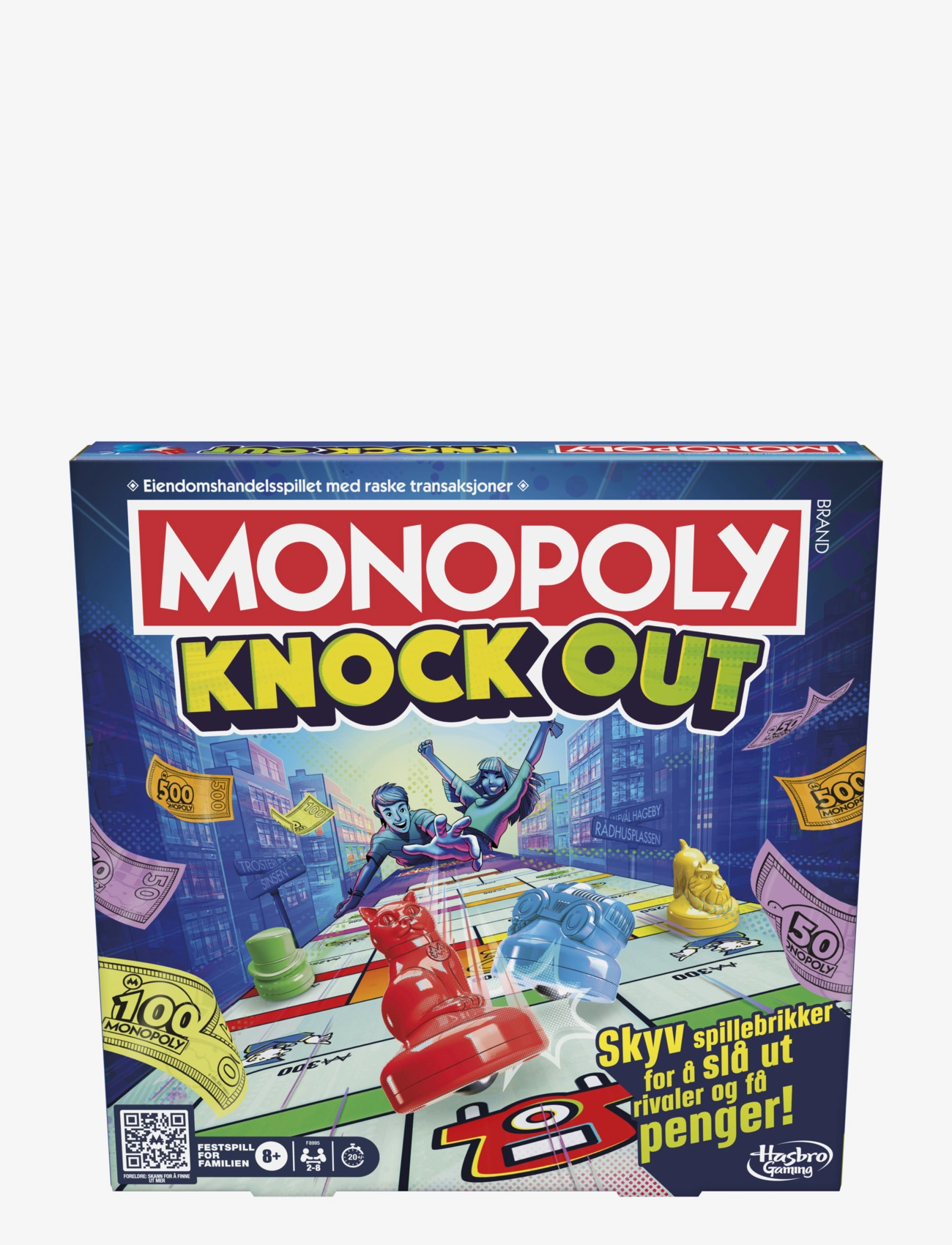 Hasbro Gaming Monopoly Knockout Family Party Game, Quick-Playing Board Games for Ages 8+, 2-8 Players, 20 Mins. - Brettspill - MULTICOLOR / multi