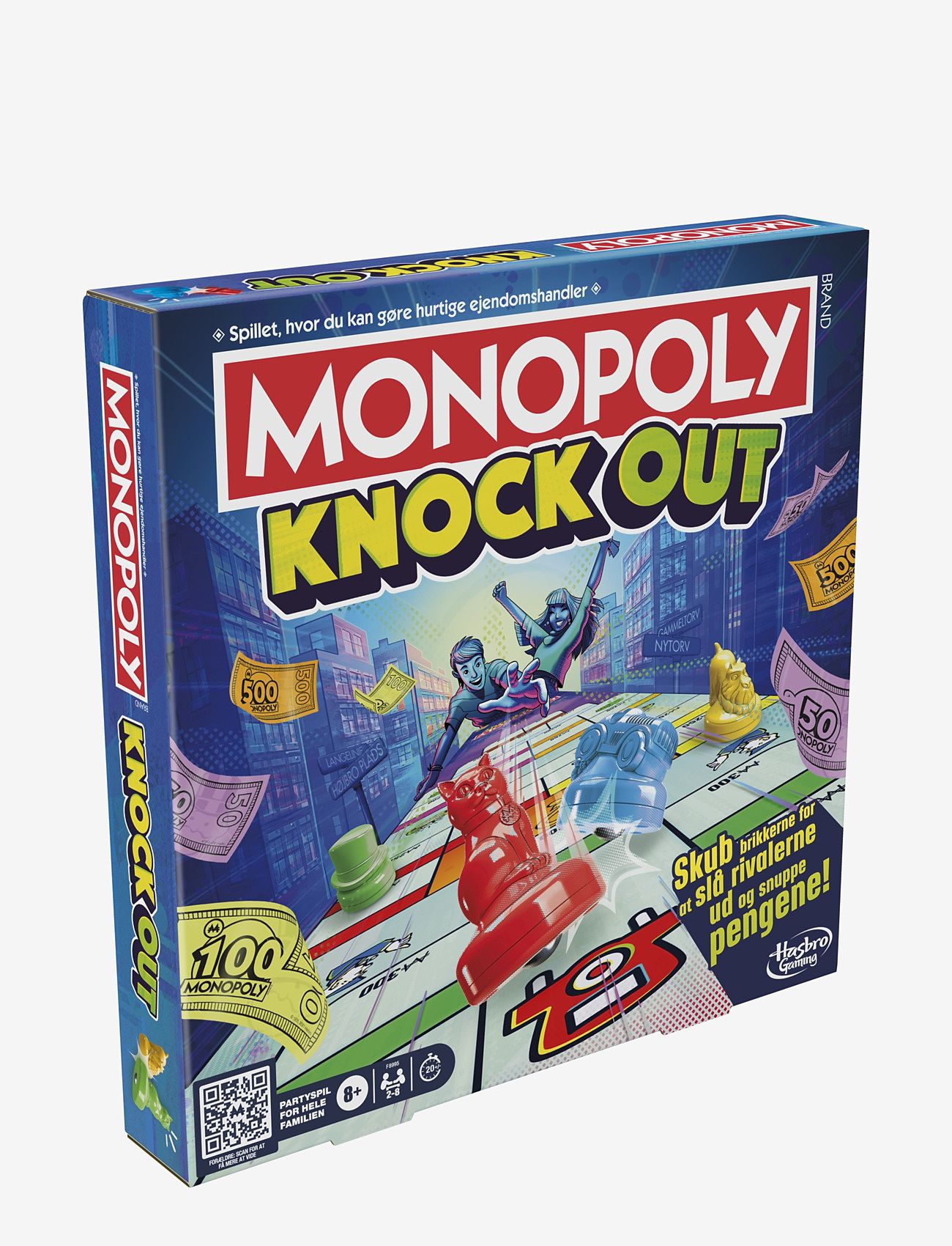 Hasbro Gaming - Monopoly Knockout Family Party Game, Quick-Playing Board Games for Ages 8+, 2-8 Players, 20 Mins. - brettspill - multicolor - 2