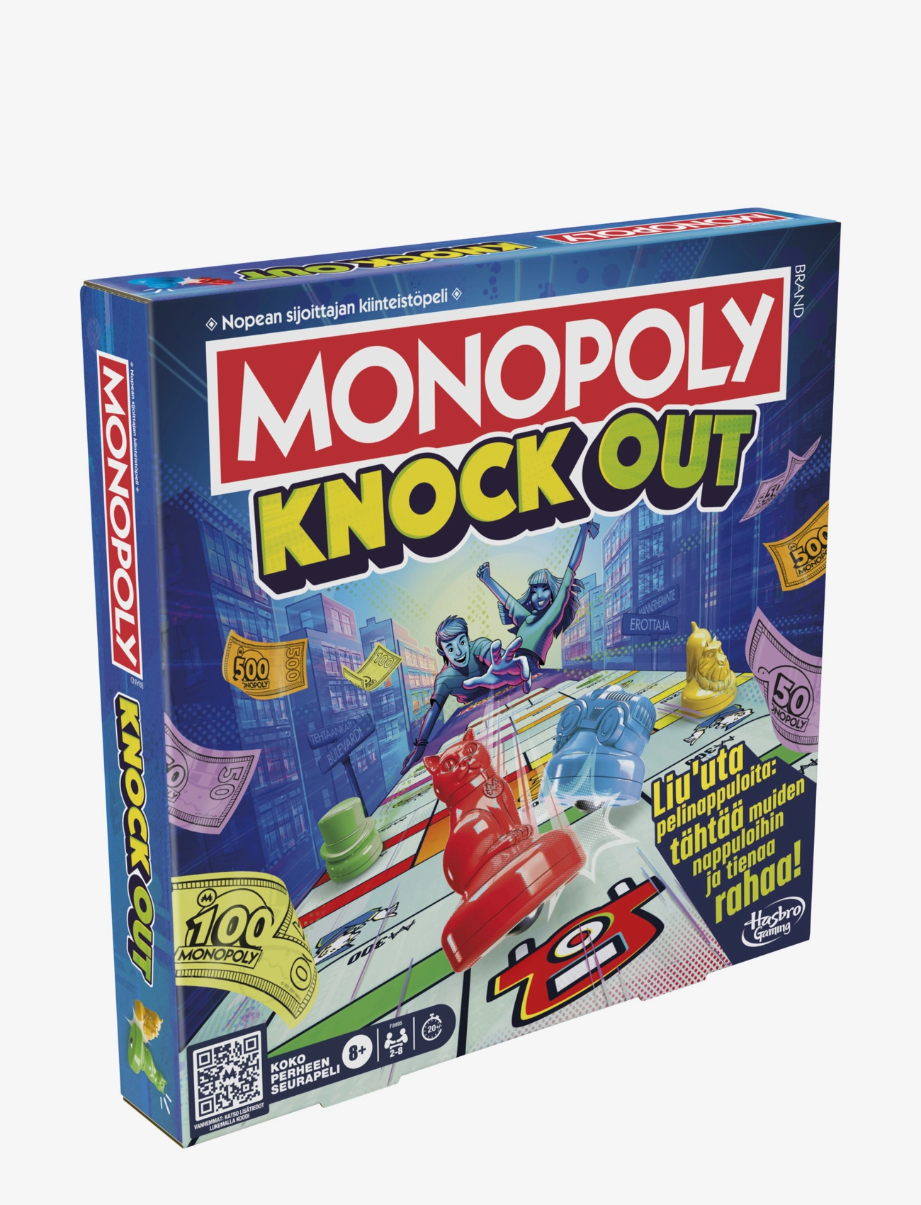 Hasbro Gaming - Monopoly Knockout Family Party Game, Quick-Playing Board Games for Ages 8+, 2-8 Players, 20 Mins. - lautapelit - multicolor - 2