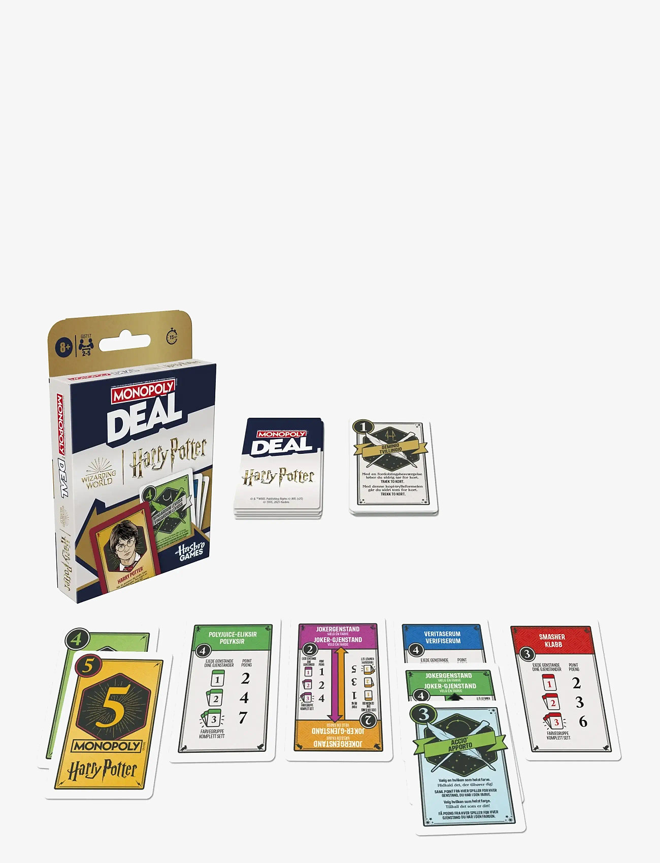 Hasbro Gaming - Monopoly Deal HARRY POTTER - brætspil - multicolor - 3