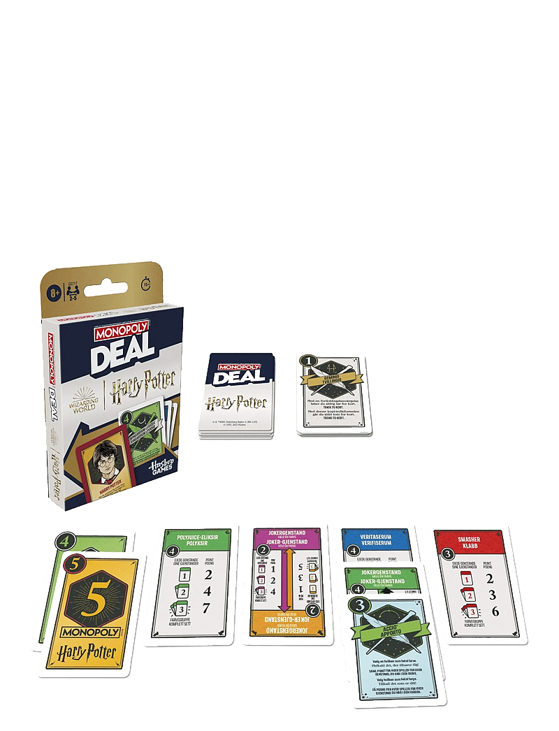 Hasbro Gaming - Monopoly Deal HARRY POTTER - brætspil - multicolor - 3