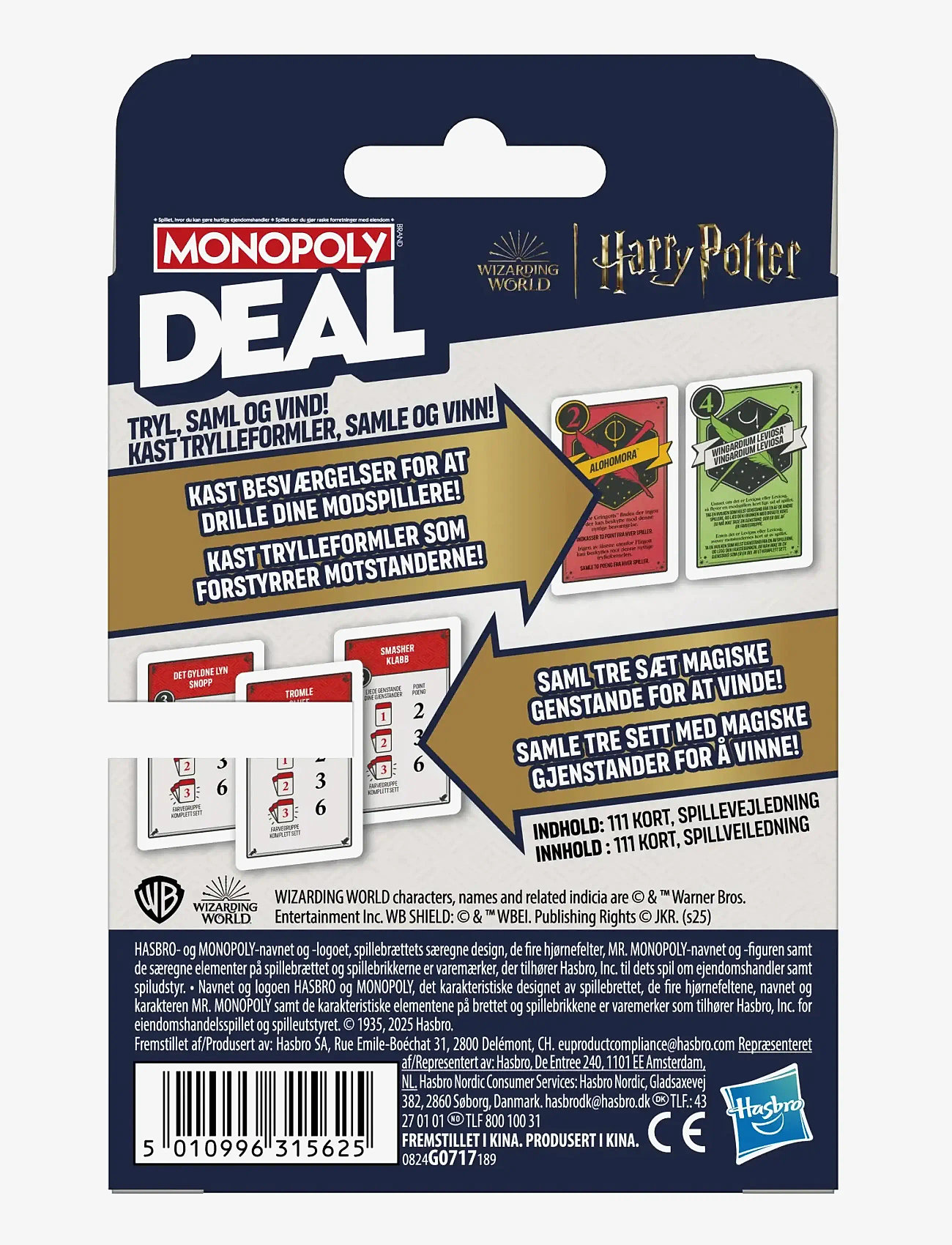 Hasbro Gaming - Monopoly Deal HARRY POTTER - brætspil - multicolor - 5