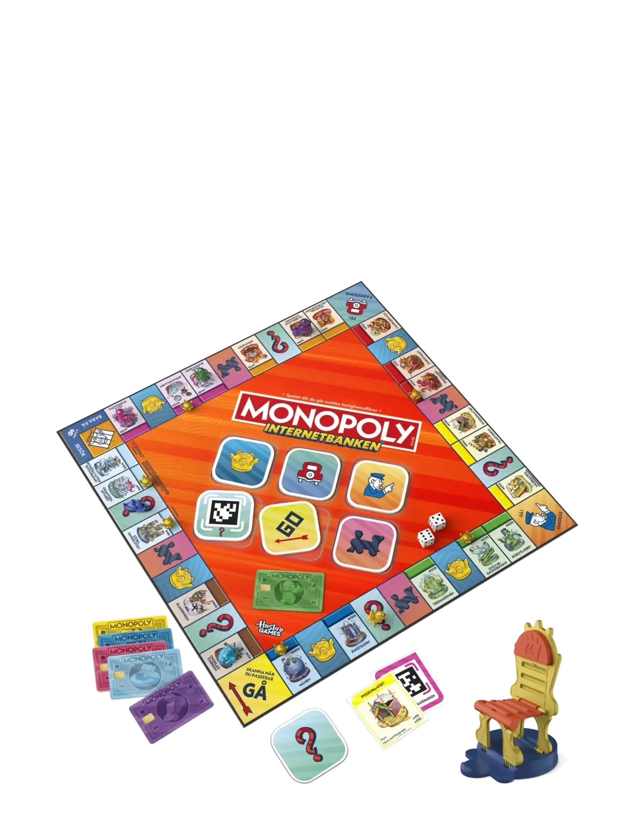 Hasbro Gaming Monopoly Internetbanken, One Size, Orange, Spil > Brætspil, Børn