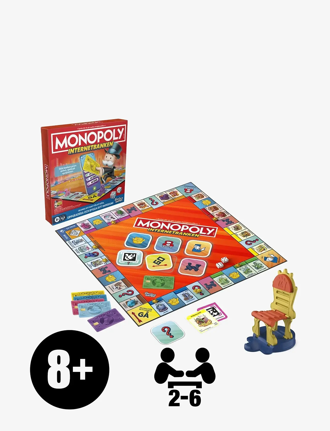 Hasbro Gaming - Monopoly Internetbanken - brädspel - multicolor - 2
