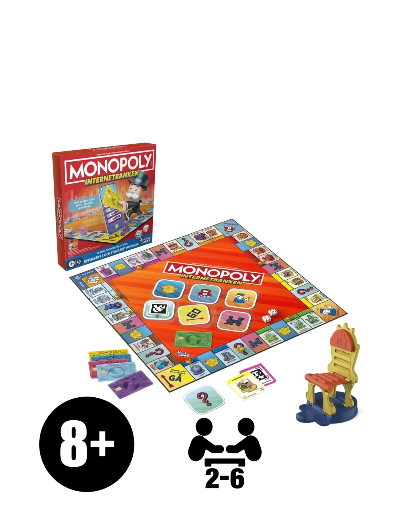 Hasbro Gaming - Monopoly Internetbanken - brætspil - multicolor - 2