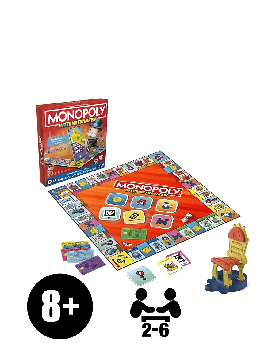 Hasbro Gaming - Monopoly Internetbanken - borðspil - multicolor - 2