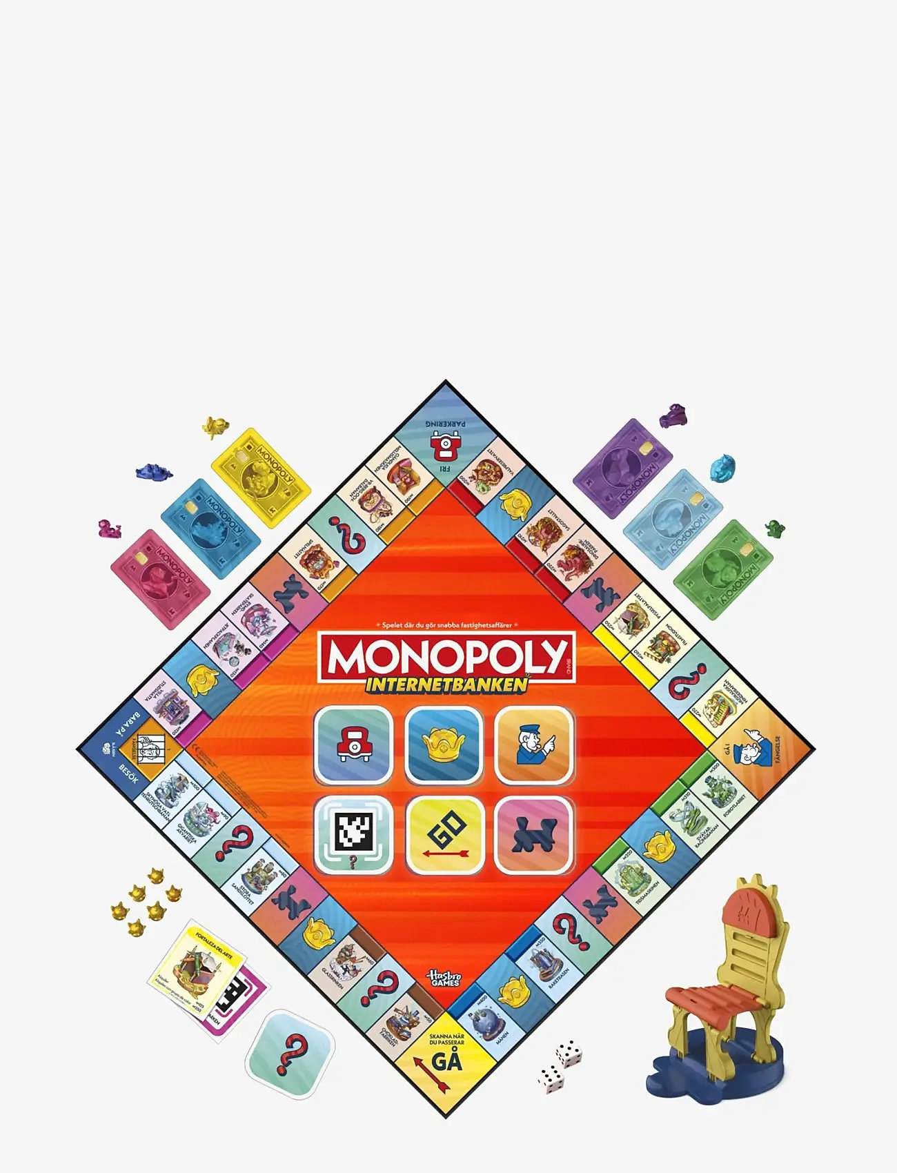 Hasbro Gaming - Monopoly Internetbanken - brädspel - multicolor - 3